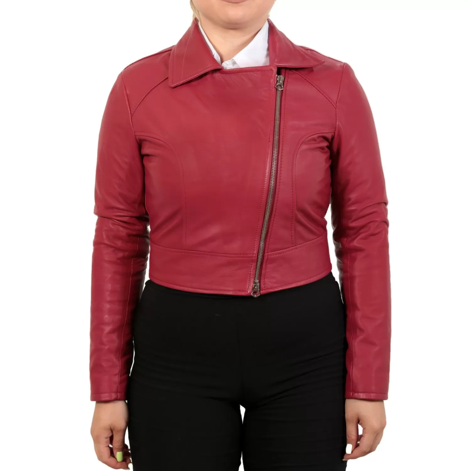Imperatrice Calzature Capi Spalla In Pelle*Chiodo Corto In Pelle Di Vitello Bordeaux