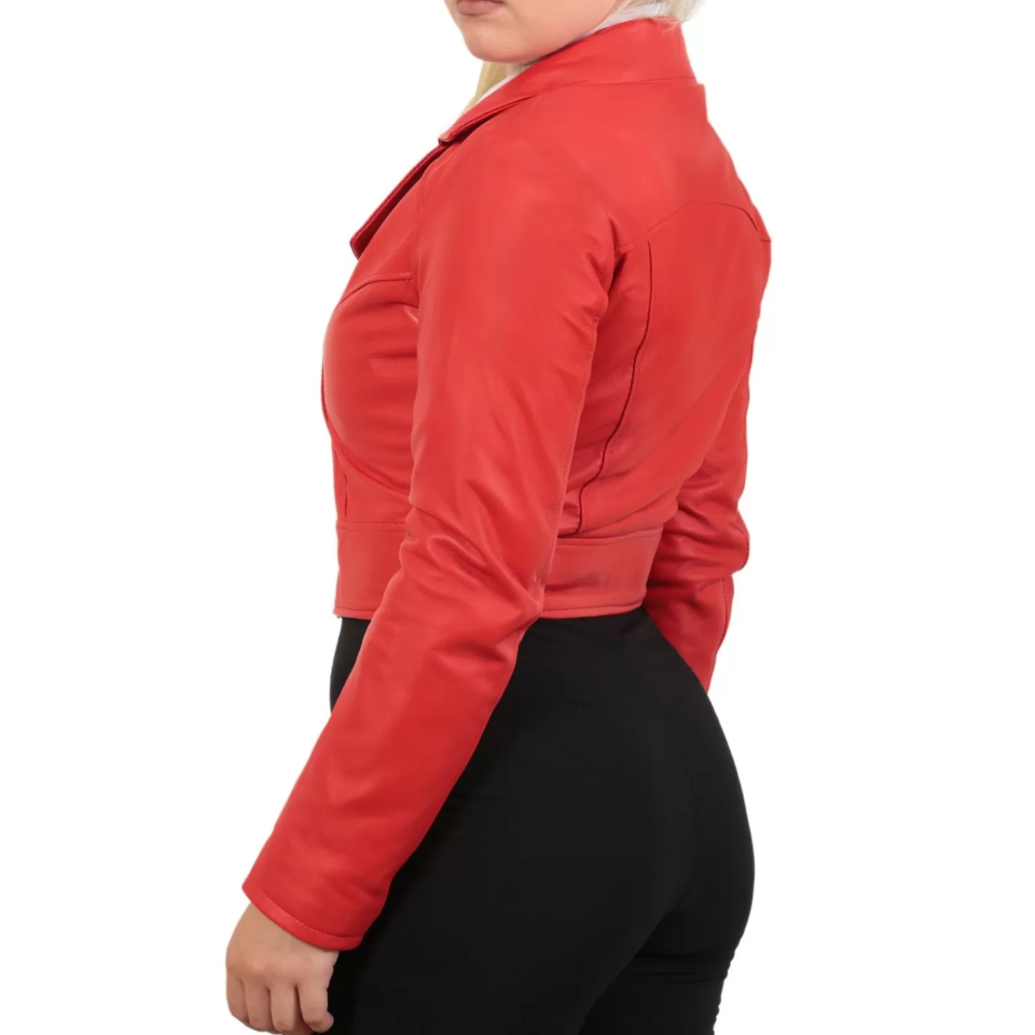 Imperatrice Calzature Capi Spalla In Pelle*Chiodo Corto In Pelle Di Vitello Rosso