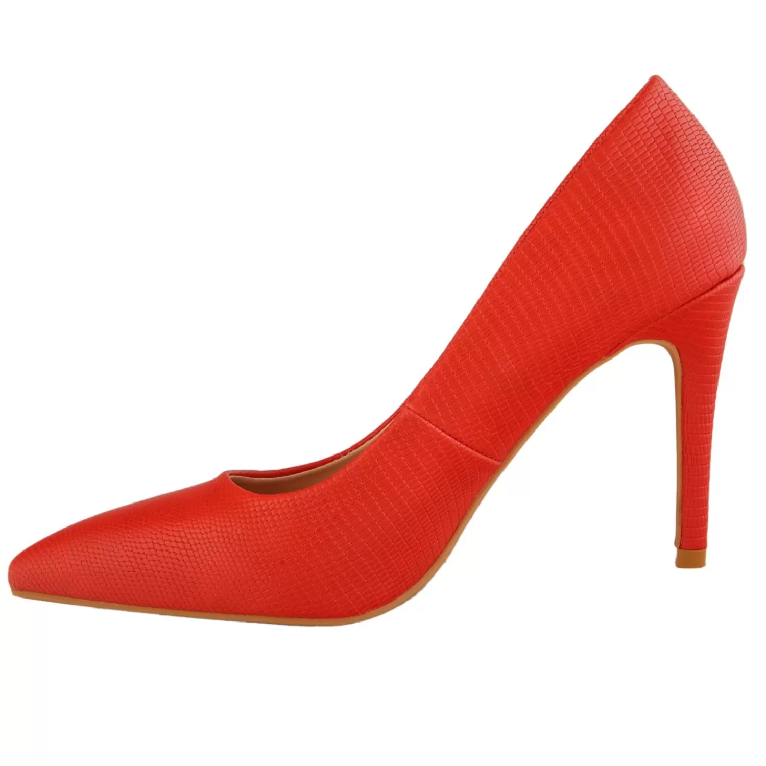 Imperatrice Calzature Decollete*Decollete Pumps In Simil Pelle Pitonata Con Tacco A Spillo