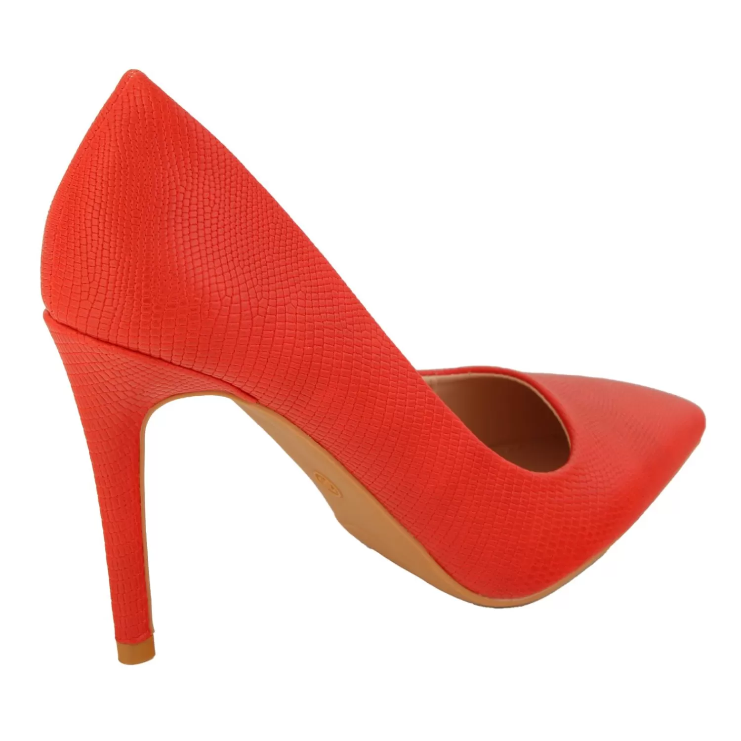 Imperatrice Calzature Decollete*Decollete Pumps In Simil Pelle Pitonata Con Tacco A Spillo
