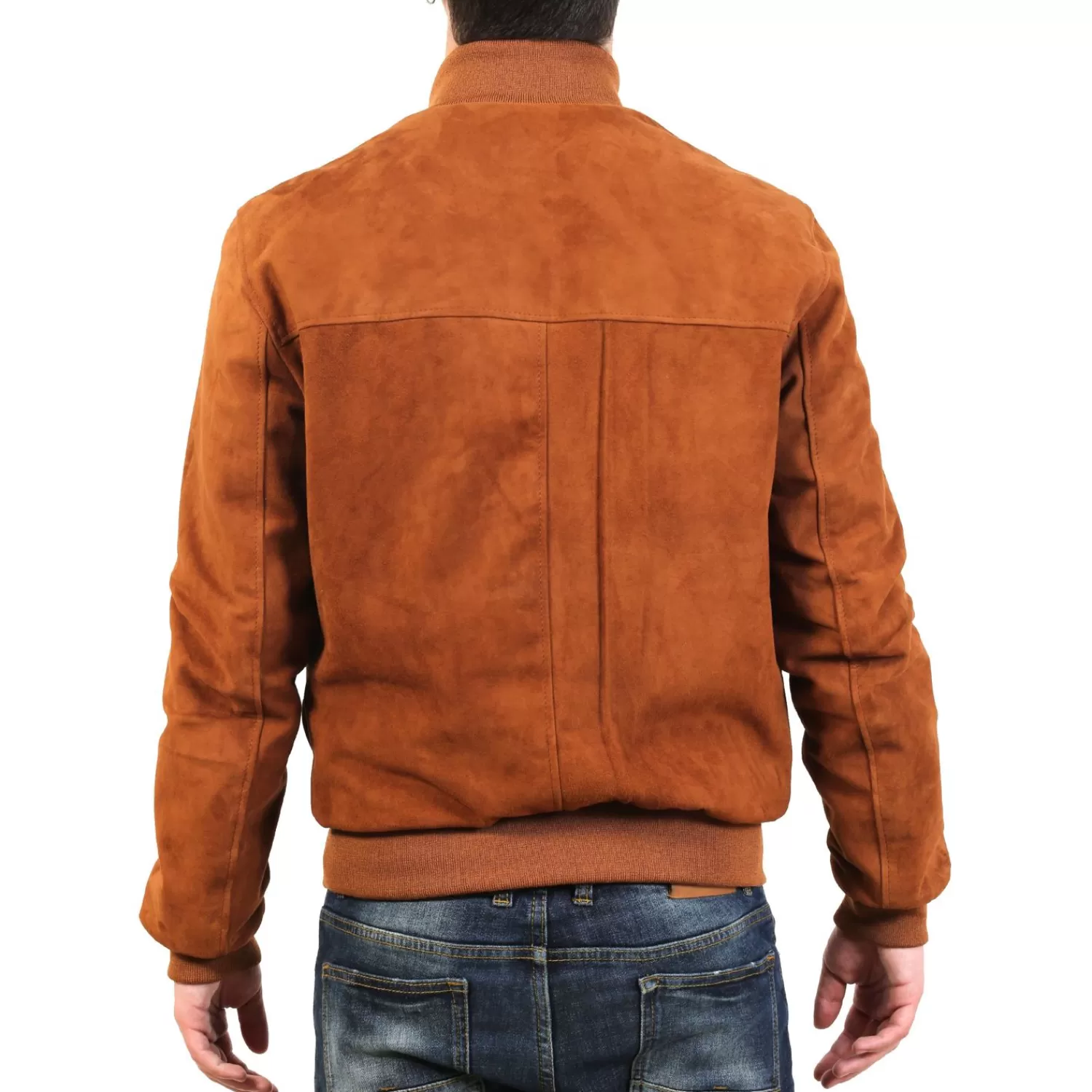 Imperatrice Calzature Capi Spalla In Pelle*Giubbino In Camoscio Con Tasconi Color Tabacco