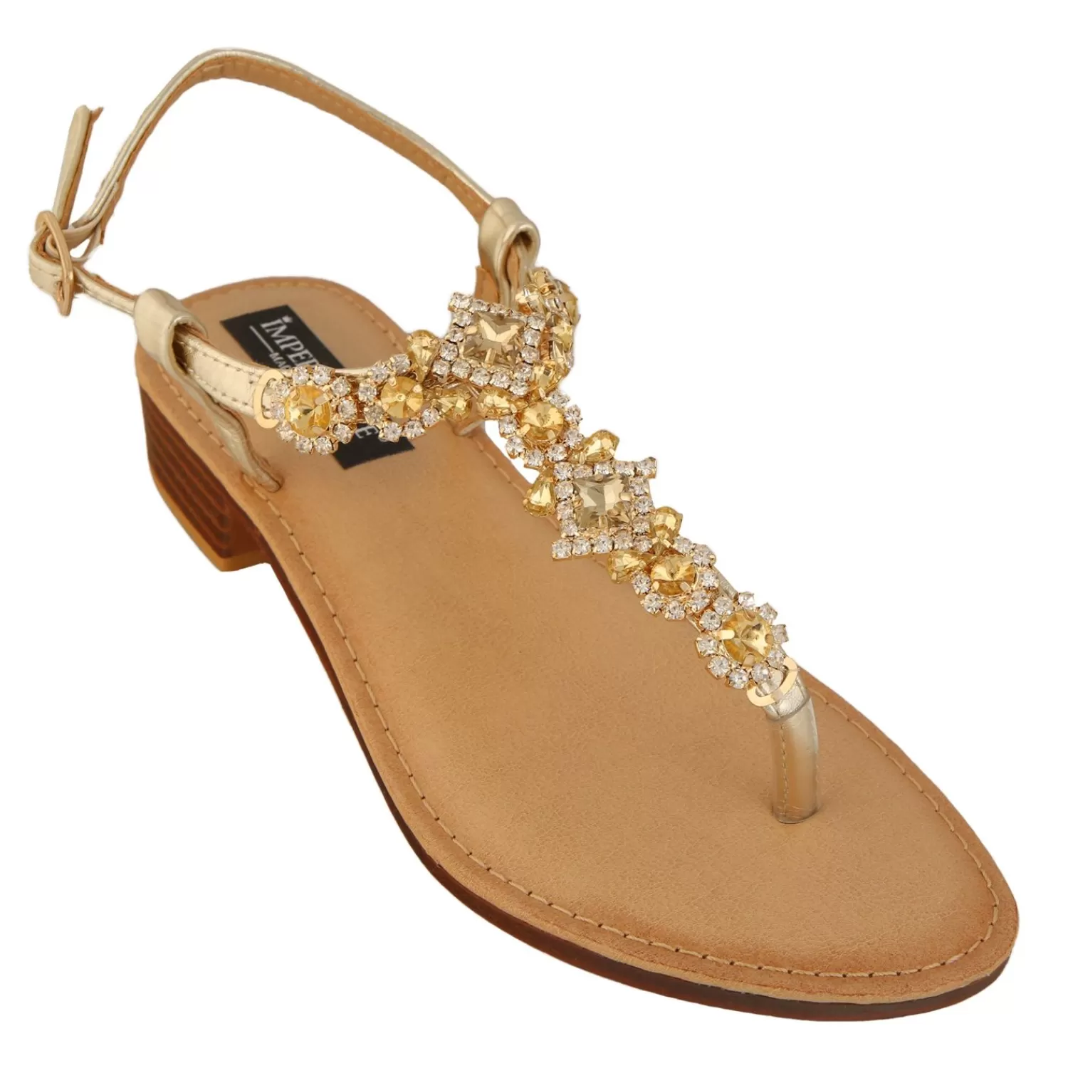 Imperatrice Calzature Sandali Bassi*Sandali Bassi Infradito Con Dettagli Gioiello