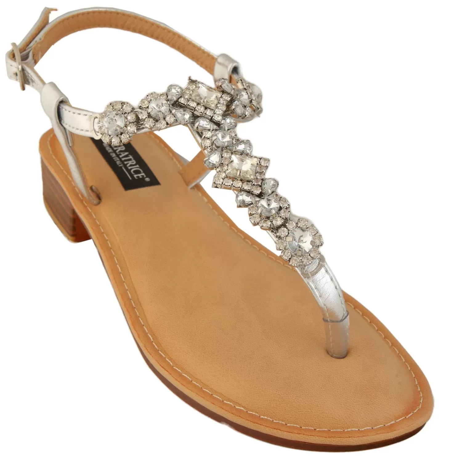 Imperatrice Calzature Sandali Bassi*Sandali Bassi Infradito Con Dettagli Gioiello