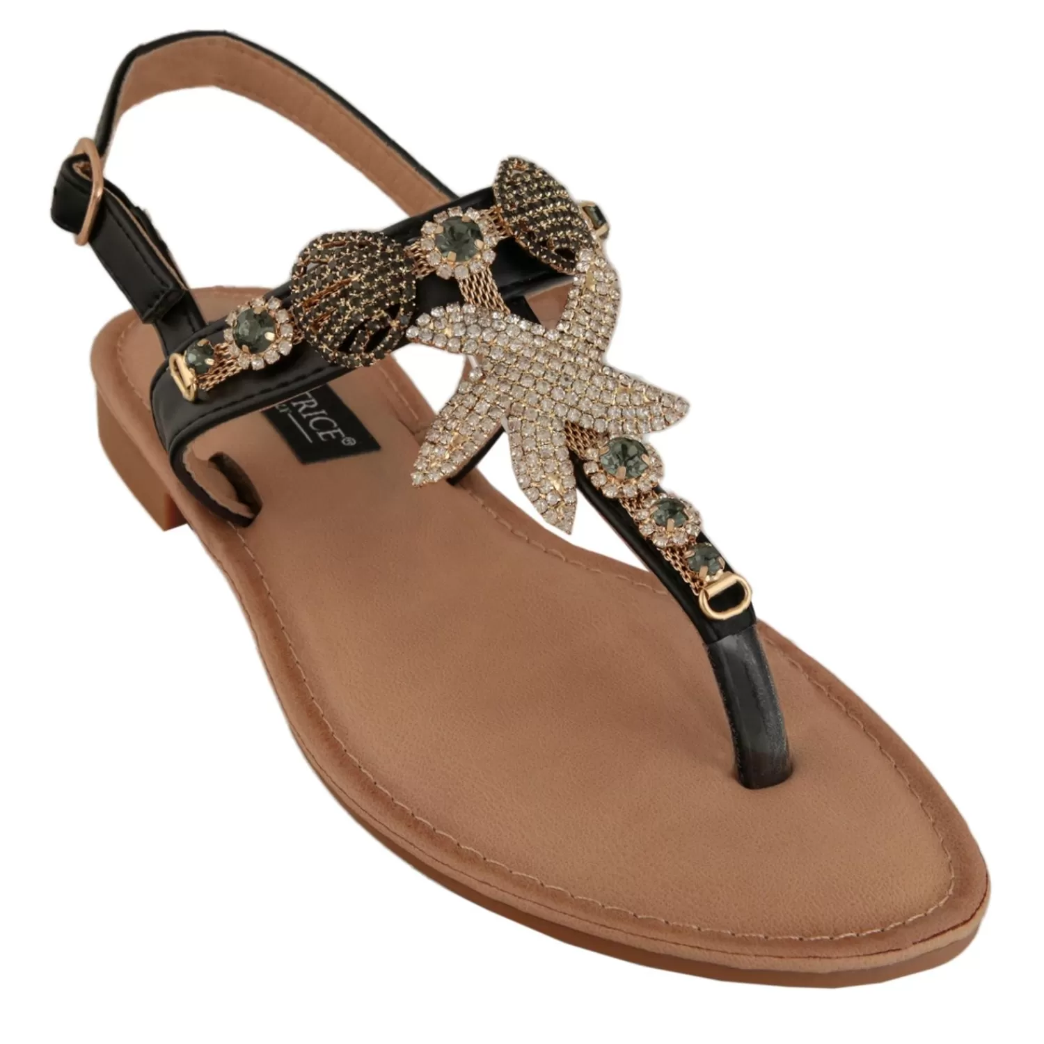 Imperatrice Calzature Sandali Bassi*Sandali Bassi Infradito Con Dettagli Gioiello