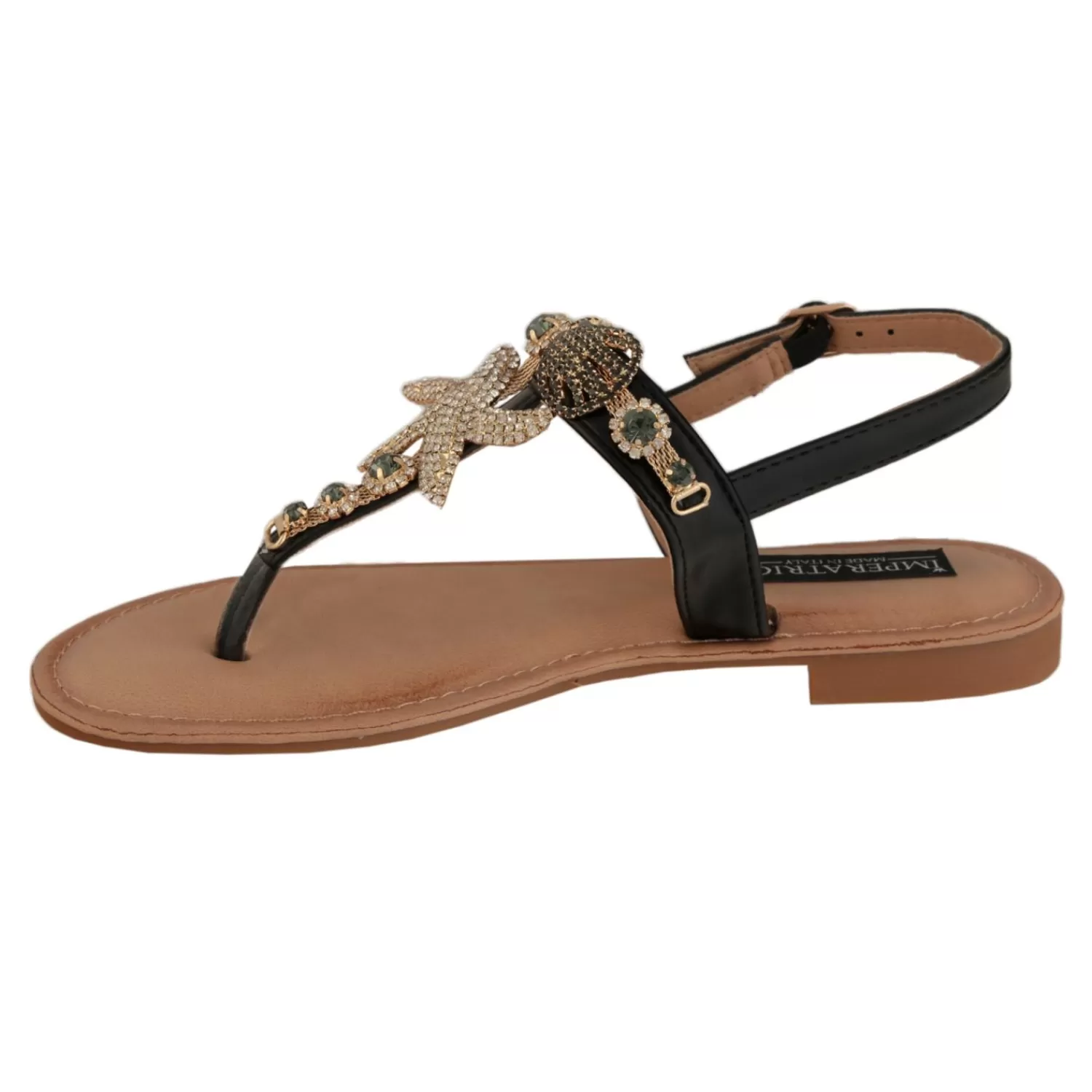 Imperatrice Calzature Sandali Bassi*Sandali Bassi Infradito Con Dettagli Gioiello