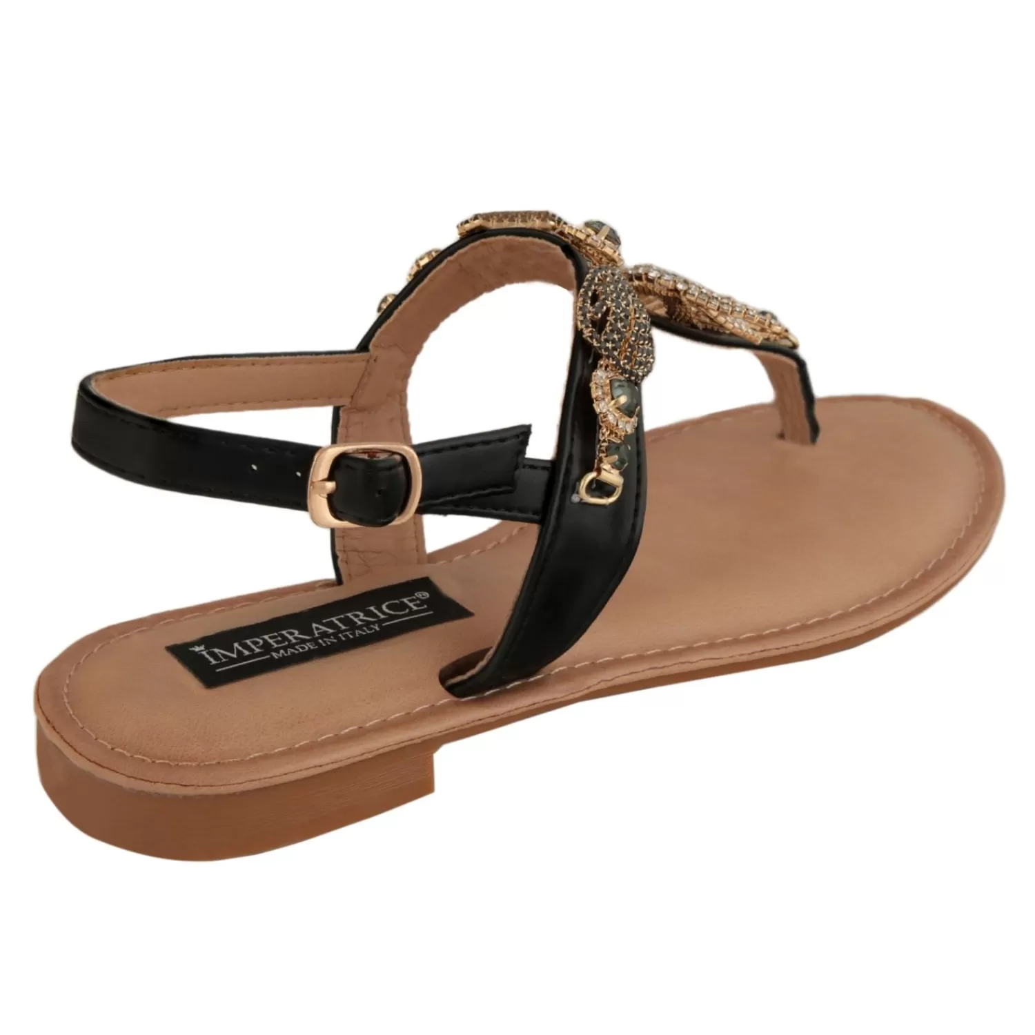 Imperatrice Calzature Sandali Bassi*Sandali Bassi Infradito Con Dettagli Gioiello
