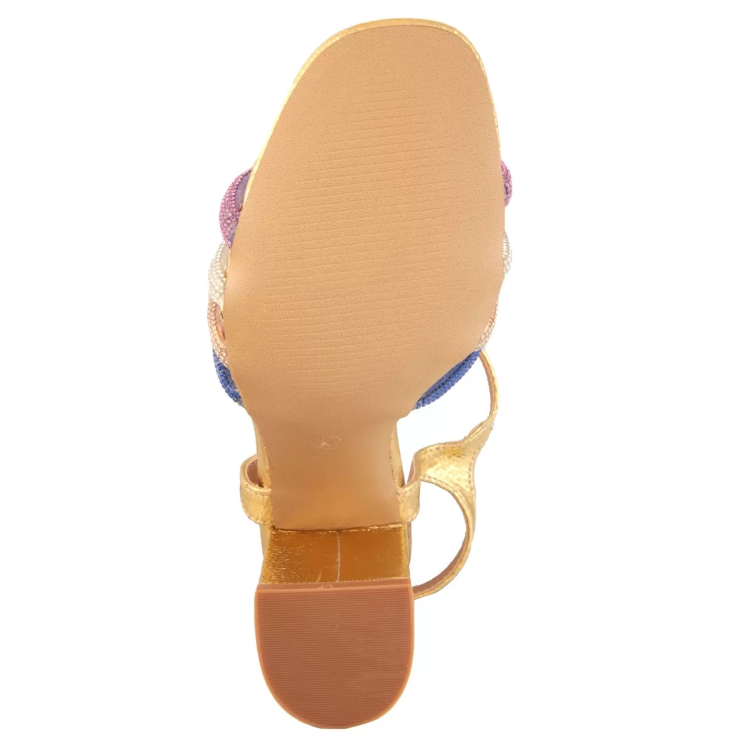 Imperatrice Calzature Sandali Con Tacco E Zeppa*Sandali Con Strass Multicolore E Tacco Alto Quadrato