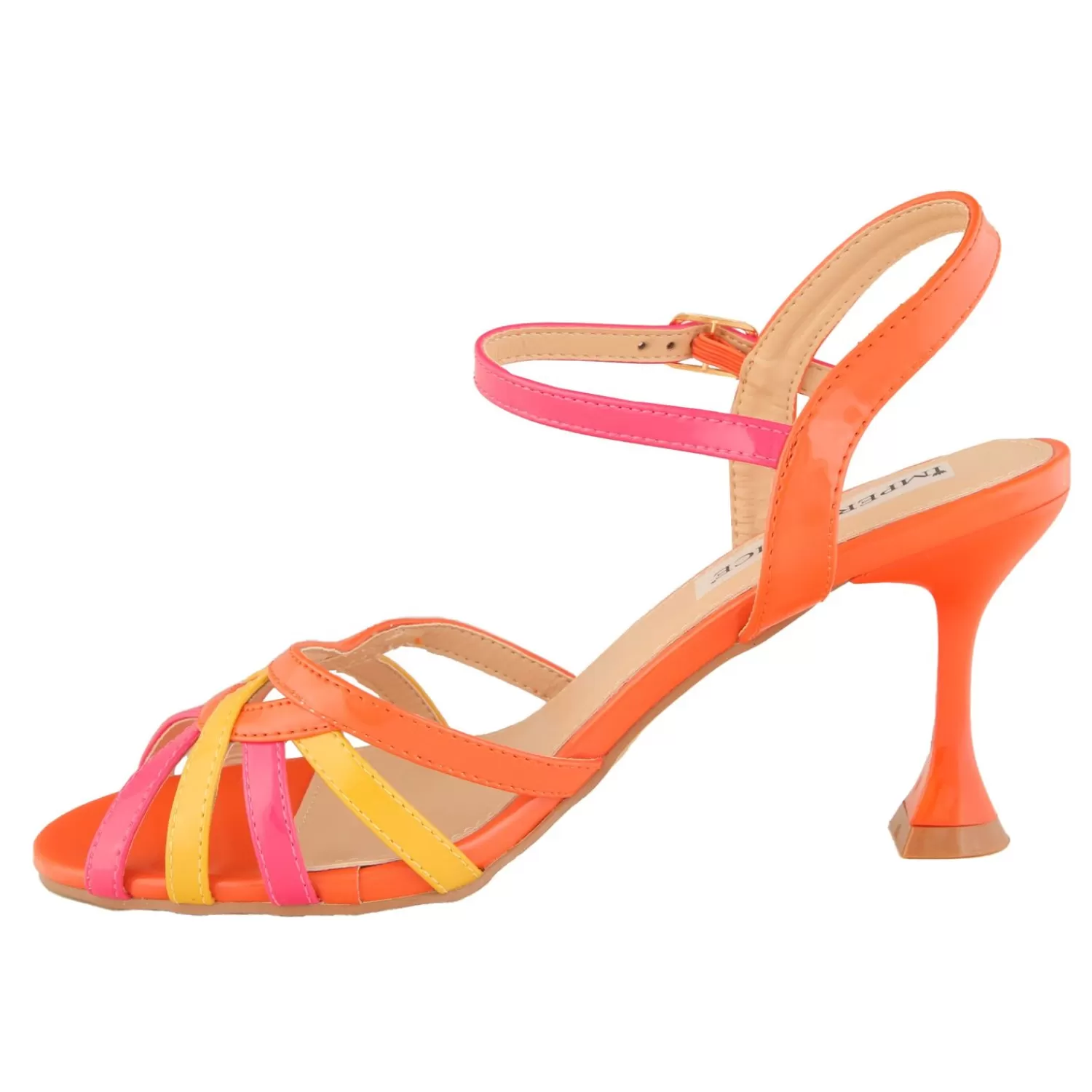 Imperatrice Calzature Sandali Con Tacco E Zeppa*Sandali Con Tacco A Rocchetto E Fasce Multicolore