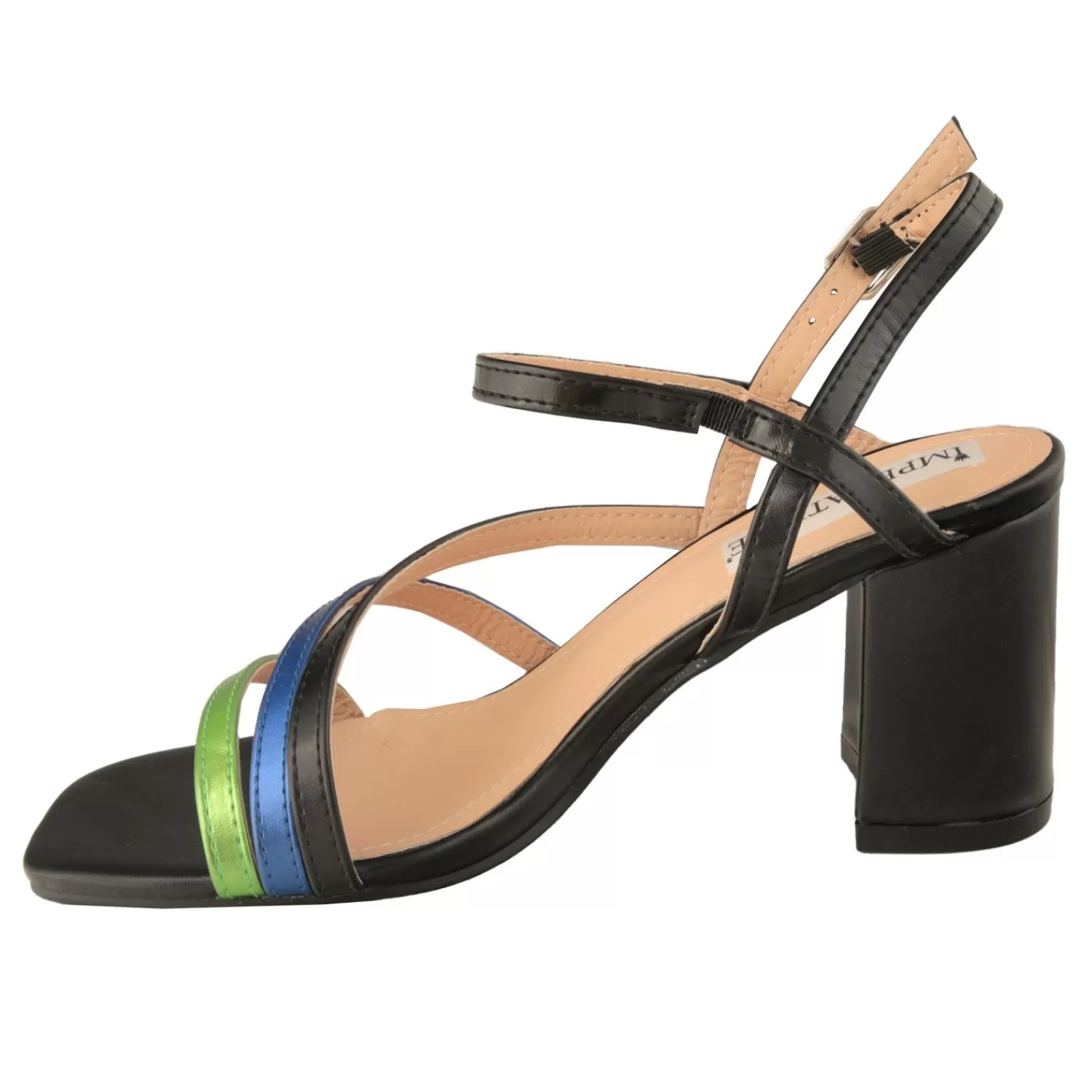 Imperatrice Calzature Sandali Con Tacco E Zeppa*Sandali Con Tacco Alto Quadrato E Fasce Multicolore
