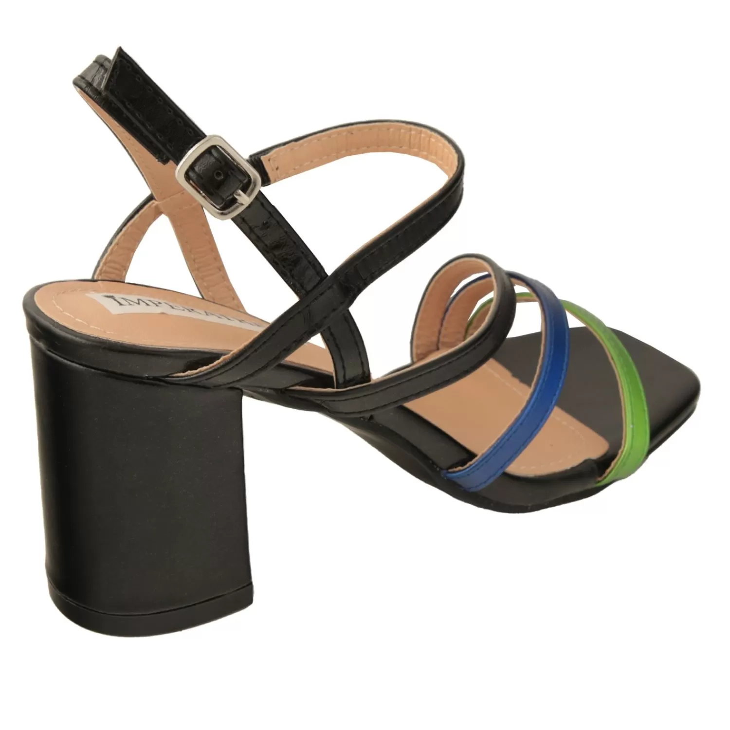 Imperatrice Calzature Sandali Con Tacco E Zeppa*Sandali Con Tacco Alto Quadrato E Fasce Multicolore