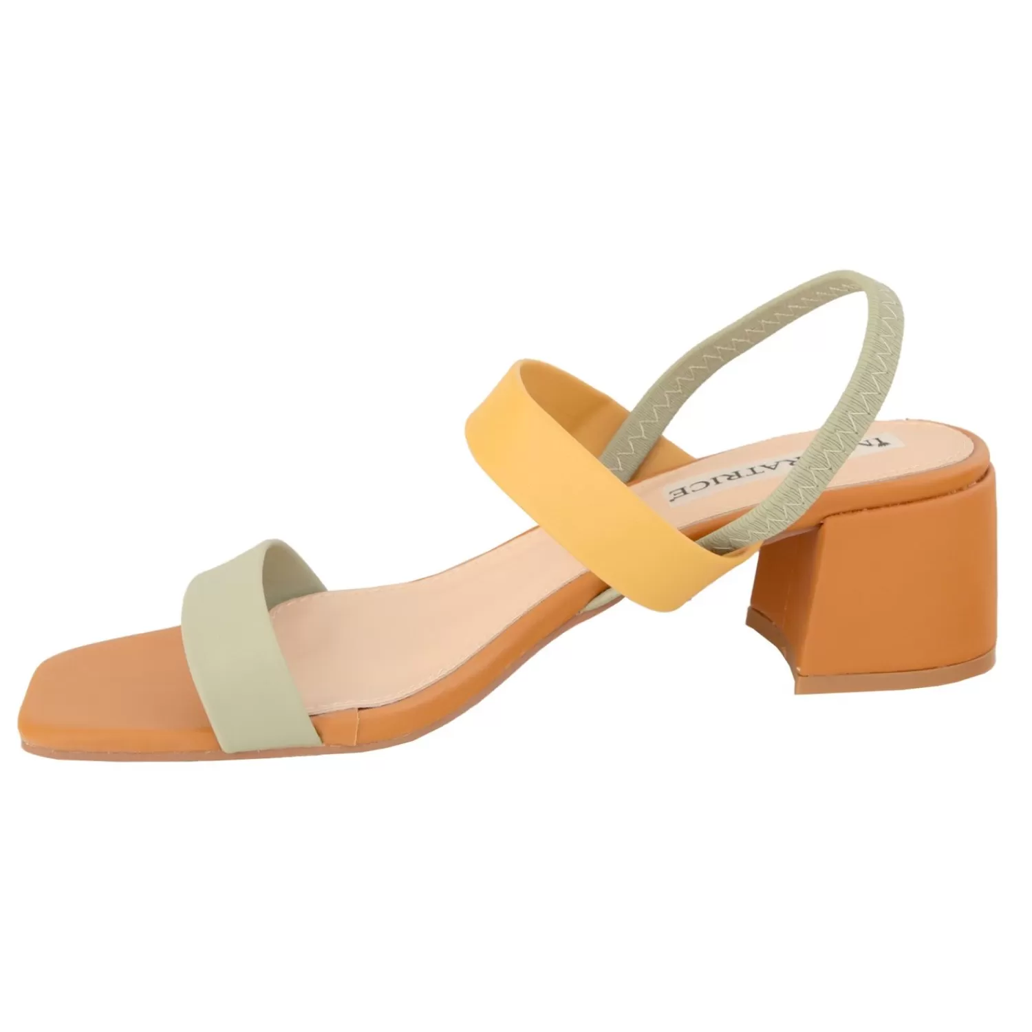 Imperatrice Calzature Sandali Con Tacco E Zeppa*Sandali Con Tacco Comodo Quadrato E Fasce Colorate