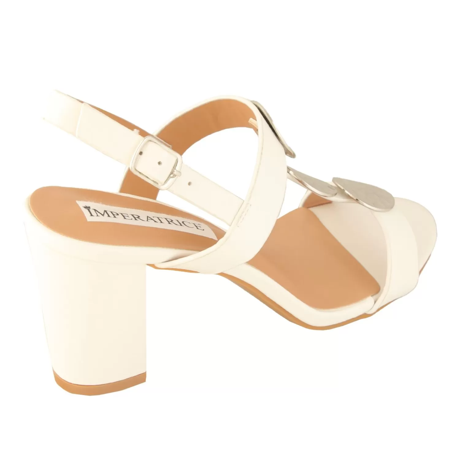 Imperatrice Calzature Sandali Con Tacco E Zeppa*Sandali Con Tacco Quadrato E Dettagli Color Oro