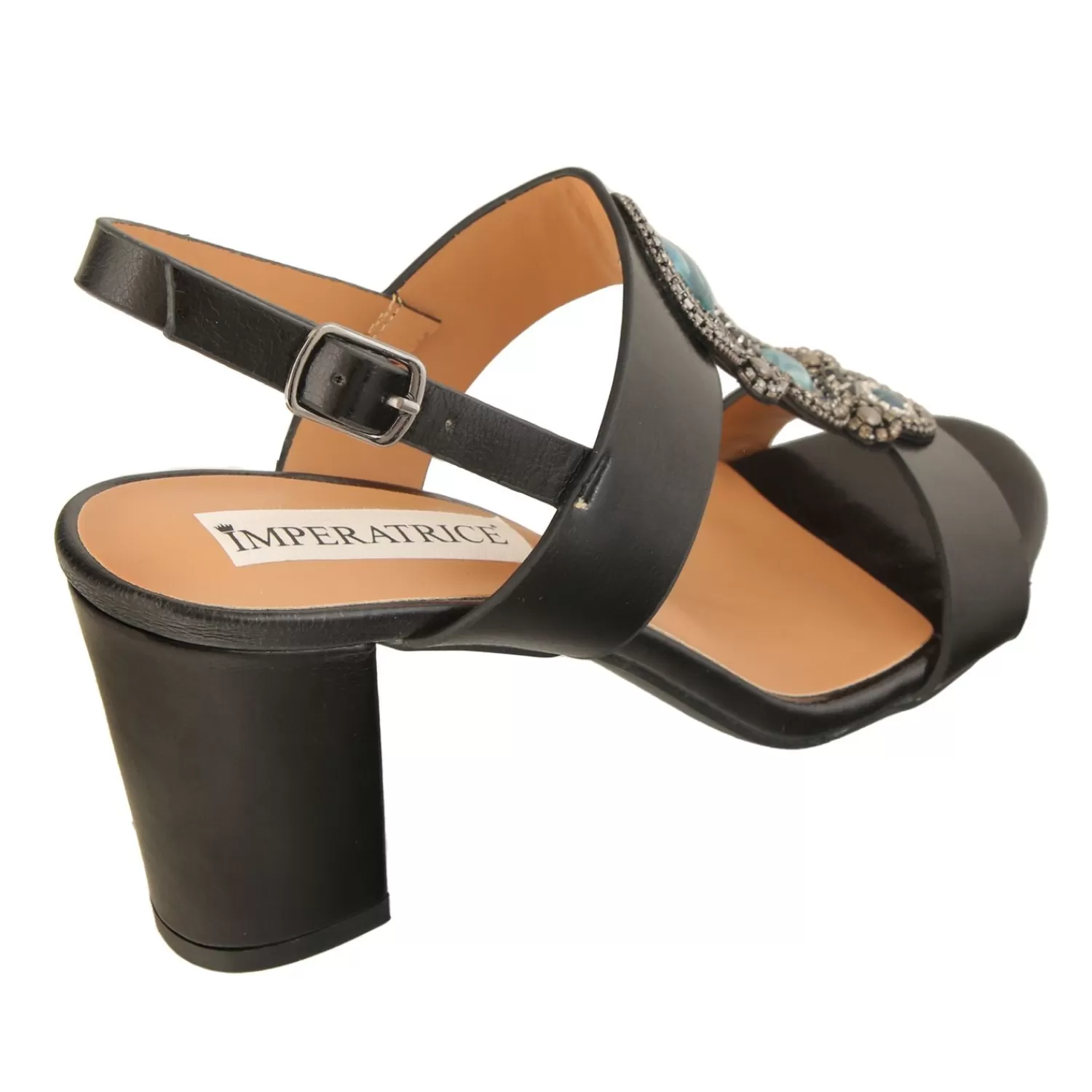 Imperatrice Calzature Sandali Con Tacco E Zeppa*Sandali Con Tacco Quadrato E Dettagli Gioiello