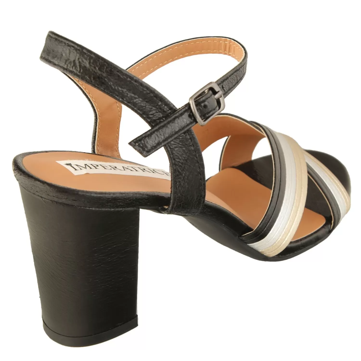 Imperatrice Calzature Sandali Con Tacco E Zeppa*Sandali Con Tacco Quadrato E Dettagli Intreccio