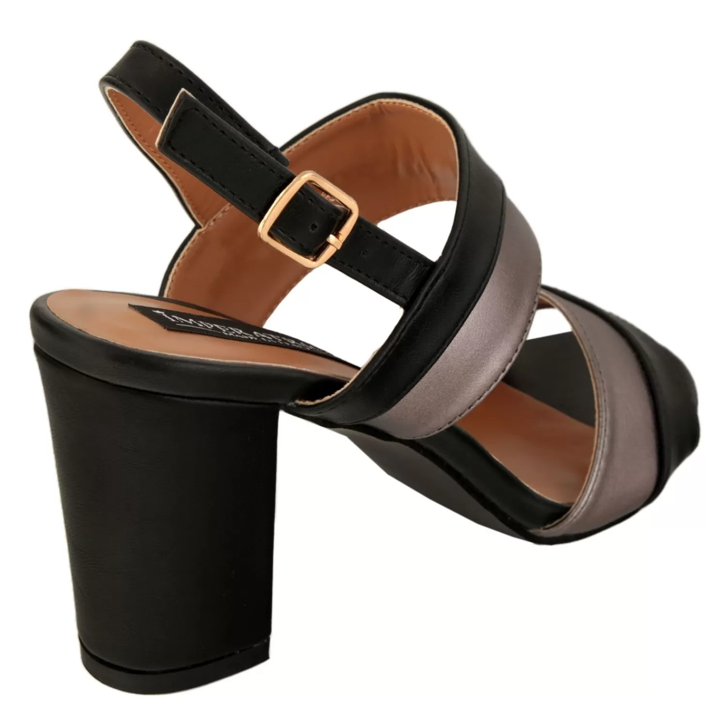 Imperatrice Calzature Sandali Con Tacco E Zeppa*Sandali Con Tacco Quadrato E Fasce Bicolore