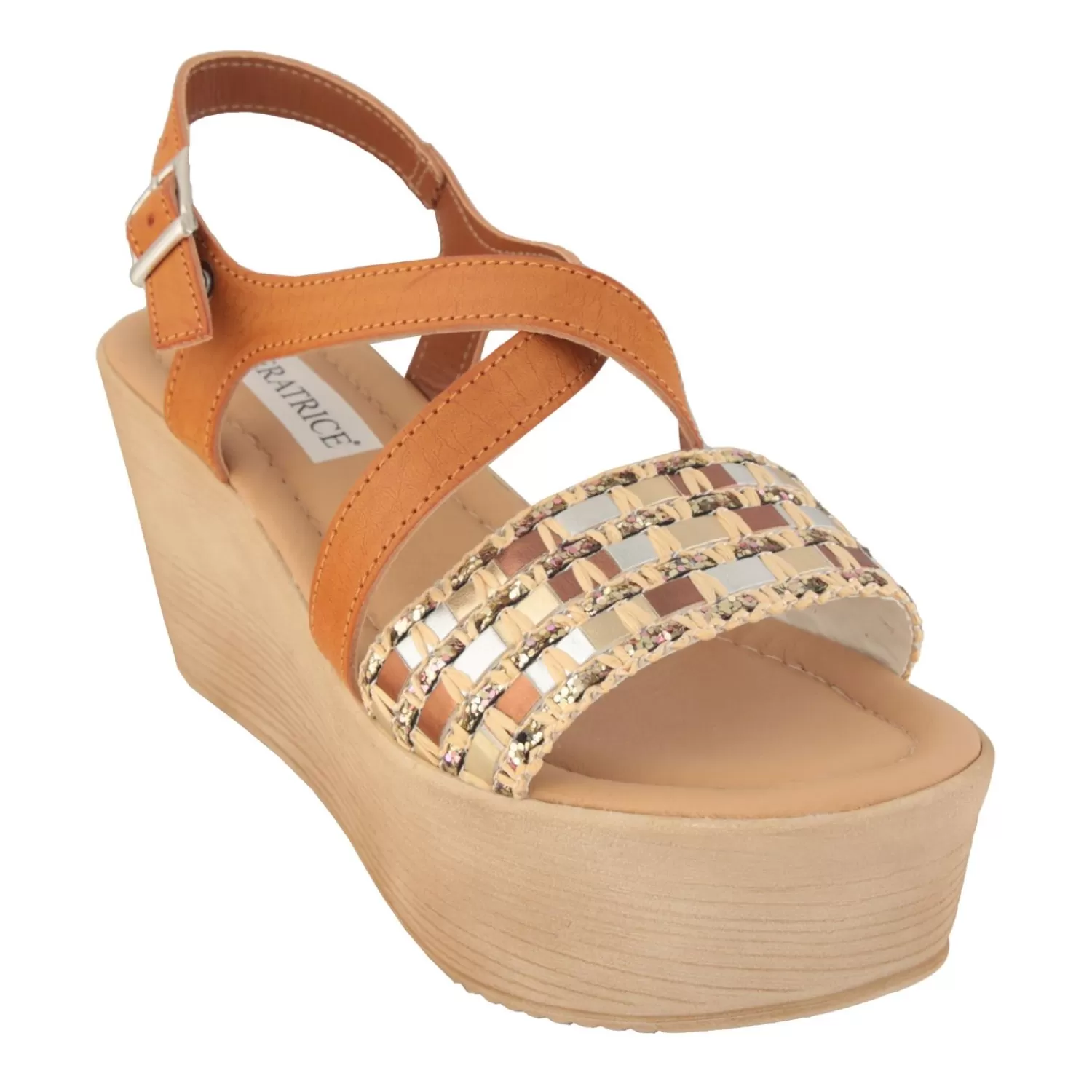 Imperatrice Calzature Sandali Con Tacco E Zeppa*Sandali Con Zeppa Ultraleggera E Fascia Brillantinata Multicolore