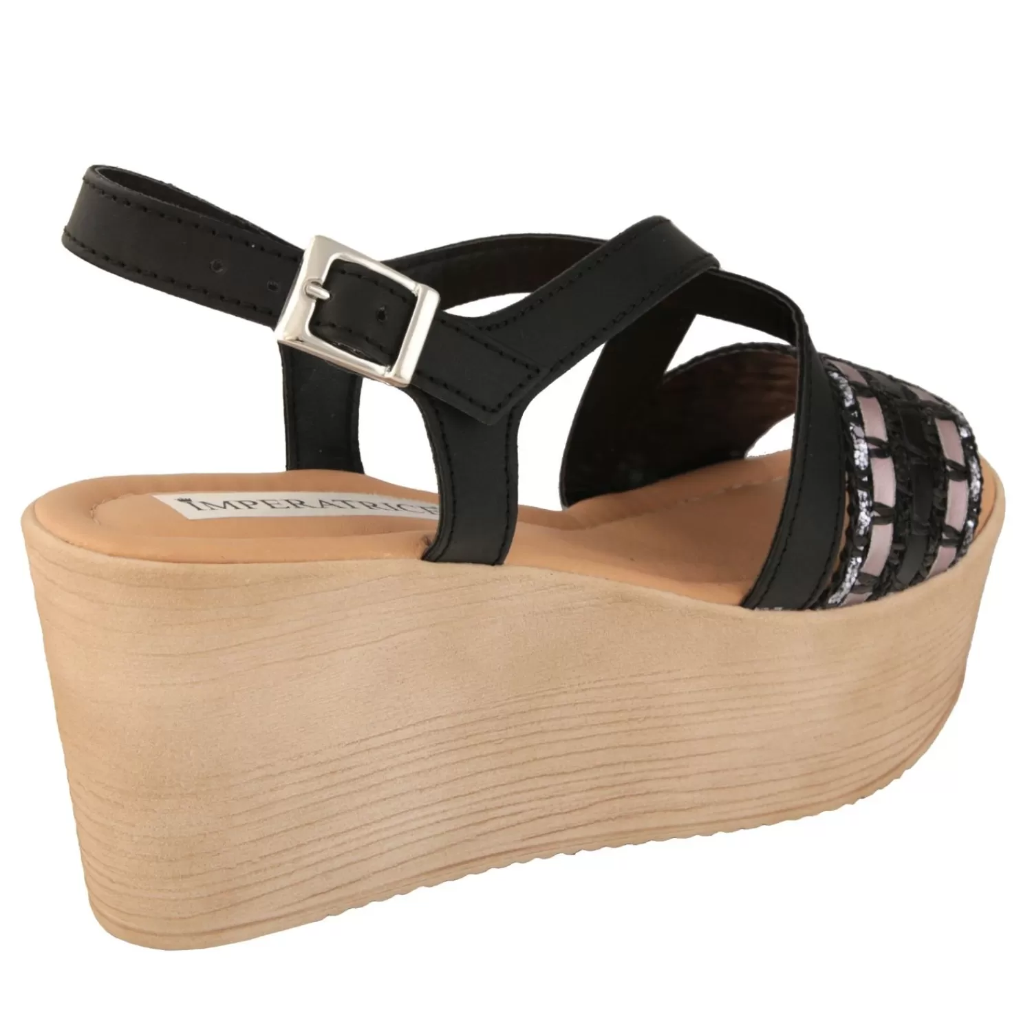 Imperatrice Calzature Sandali Con Tacco E Zeppa*Sandali Con Zeppa Ultraleggera E Fascia Brillantinata Multicolore