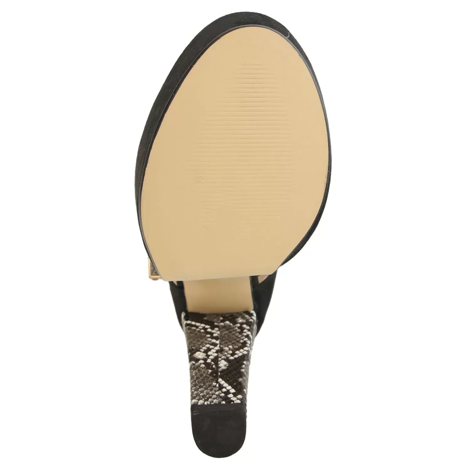 Imperatrice Calzature Sandali Con Tacco E Zeppa*Sandali In Camoscio Con Fascia E Tacco In Pelle Pitonata