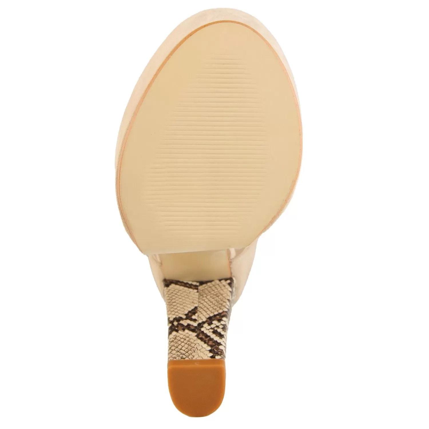 Imperatrice Calzature Sandali Con Tacco E Zeppa*Sandali In Camoscio Con Fascia E Tacco In Pelle Pitonata
