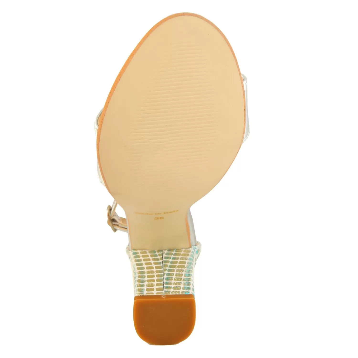 Imperatrice Calzature Sandali Con Tacco E Zeppa*Sandali In Vera Pelle Con Tacco Quadrato Multicolore