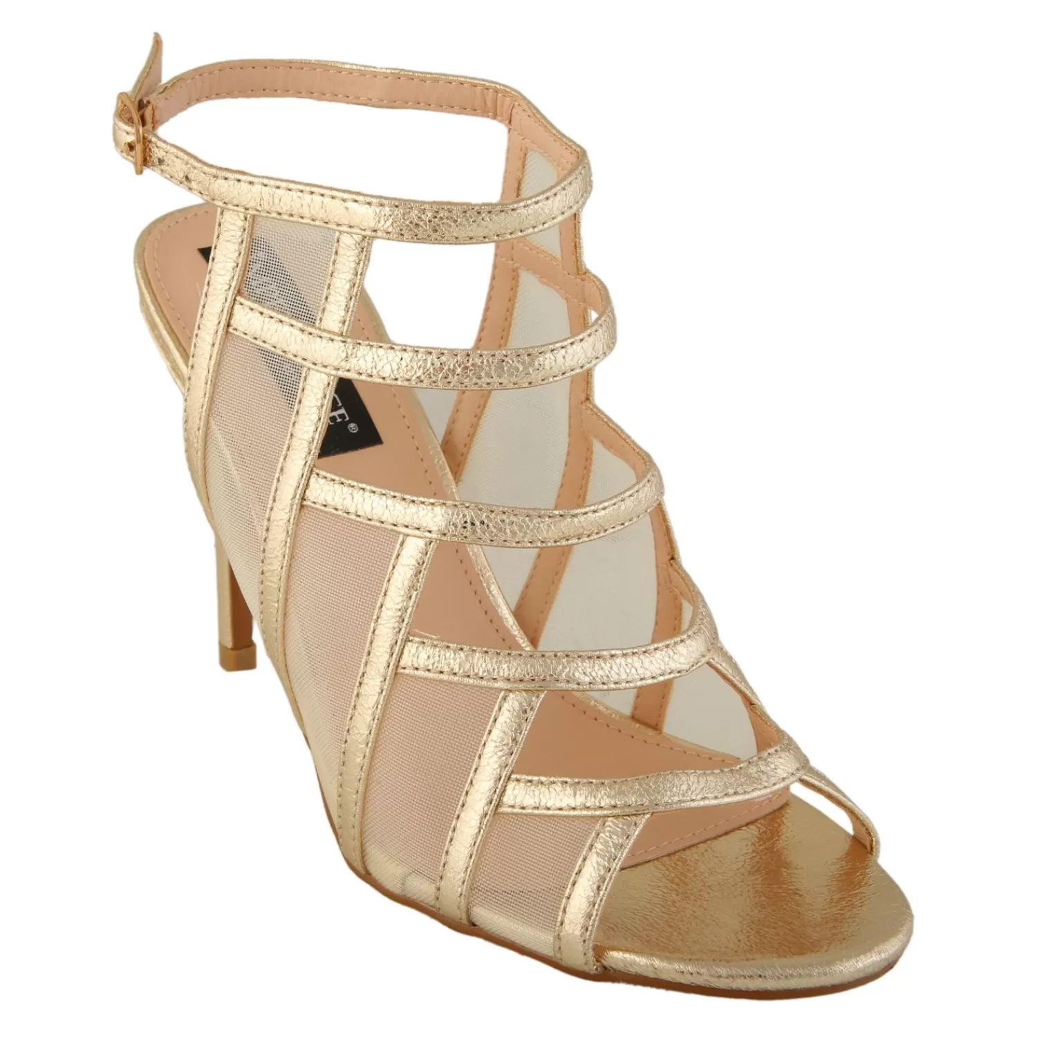 Imperatrice Calzature Sandali Con Tacco E Zeppa*Sandali In Vernice Con Tacco Alto A Spillo E Fasce Intrecciate