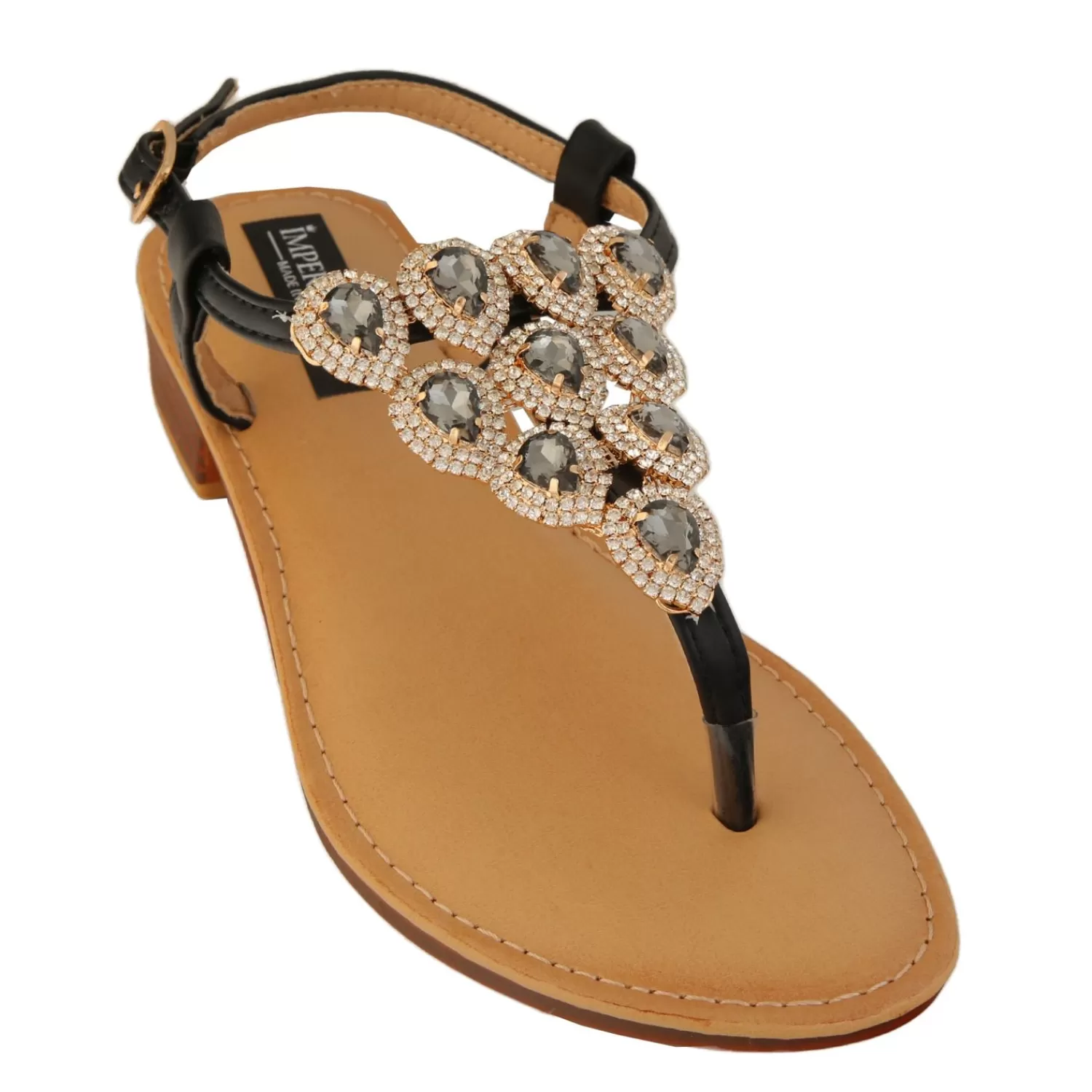 Imperatrice Calzature Sandali Bassi*Sandali Infradito Con Dettagli Gioiello