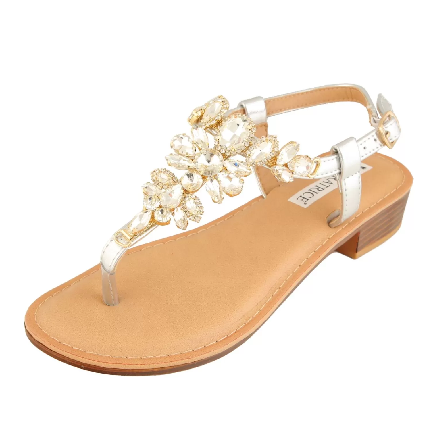Imperatrice Calzature Sandali Bassi*Sandali Infradito Con Dettagli Gioiello
