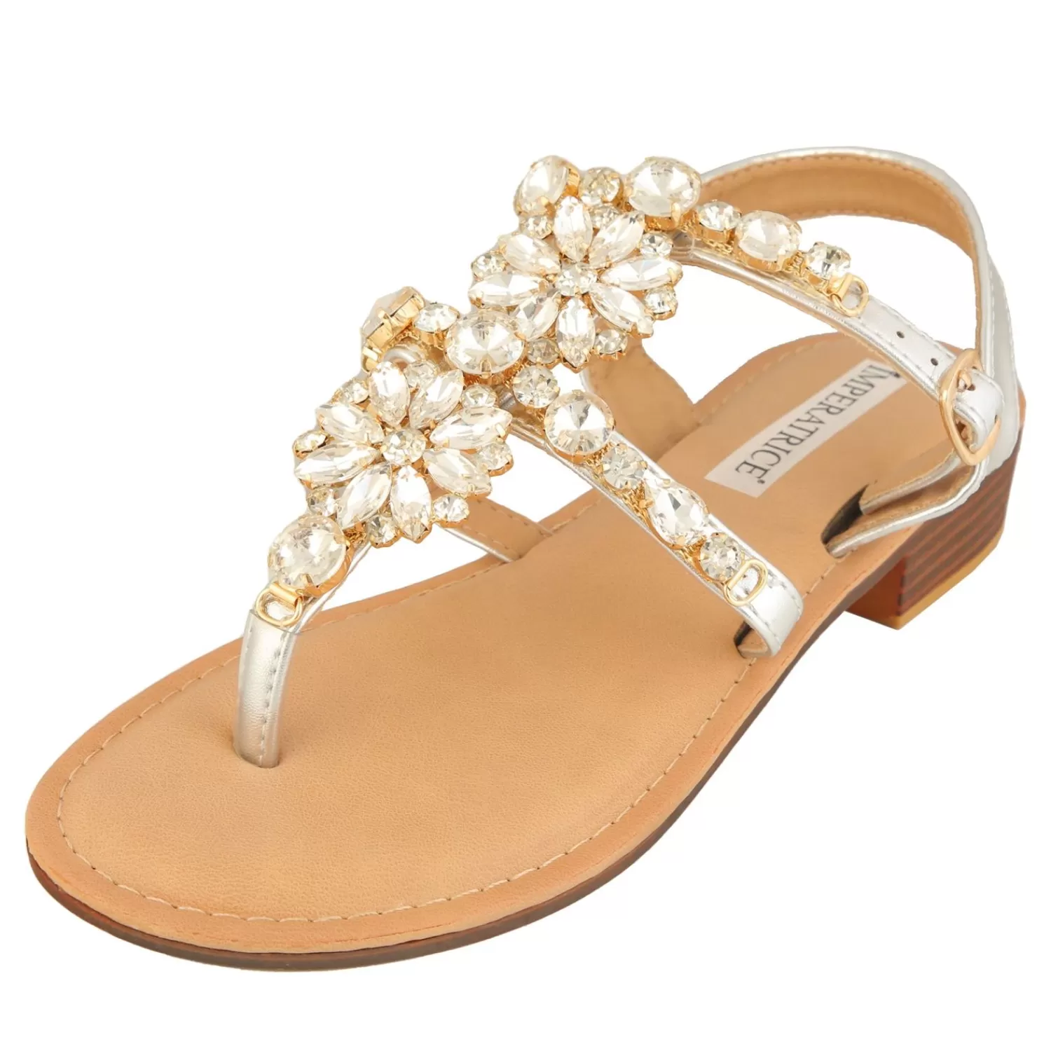 Imperatrice Calzature Sandali Bassi*Sandali Infradito Con Dettagli Gioiello