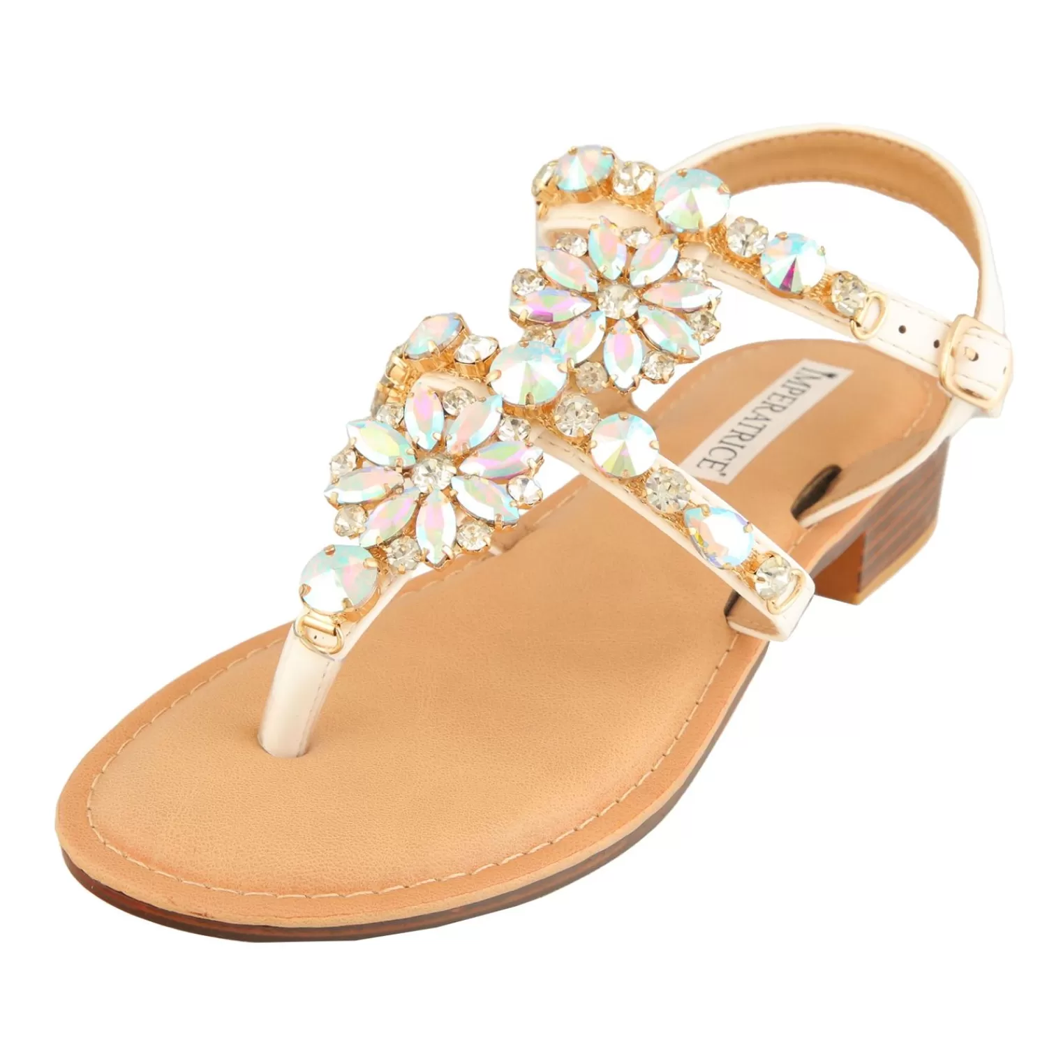Imperatrice Calzature Sandali Bassi*Sandali Infradito Con Dettagli Gioiello