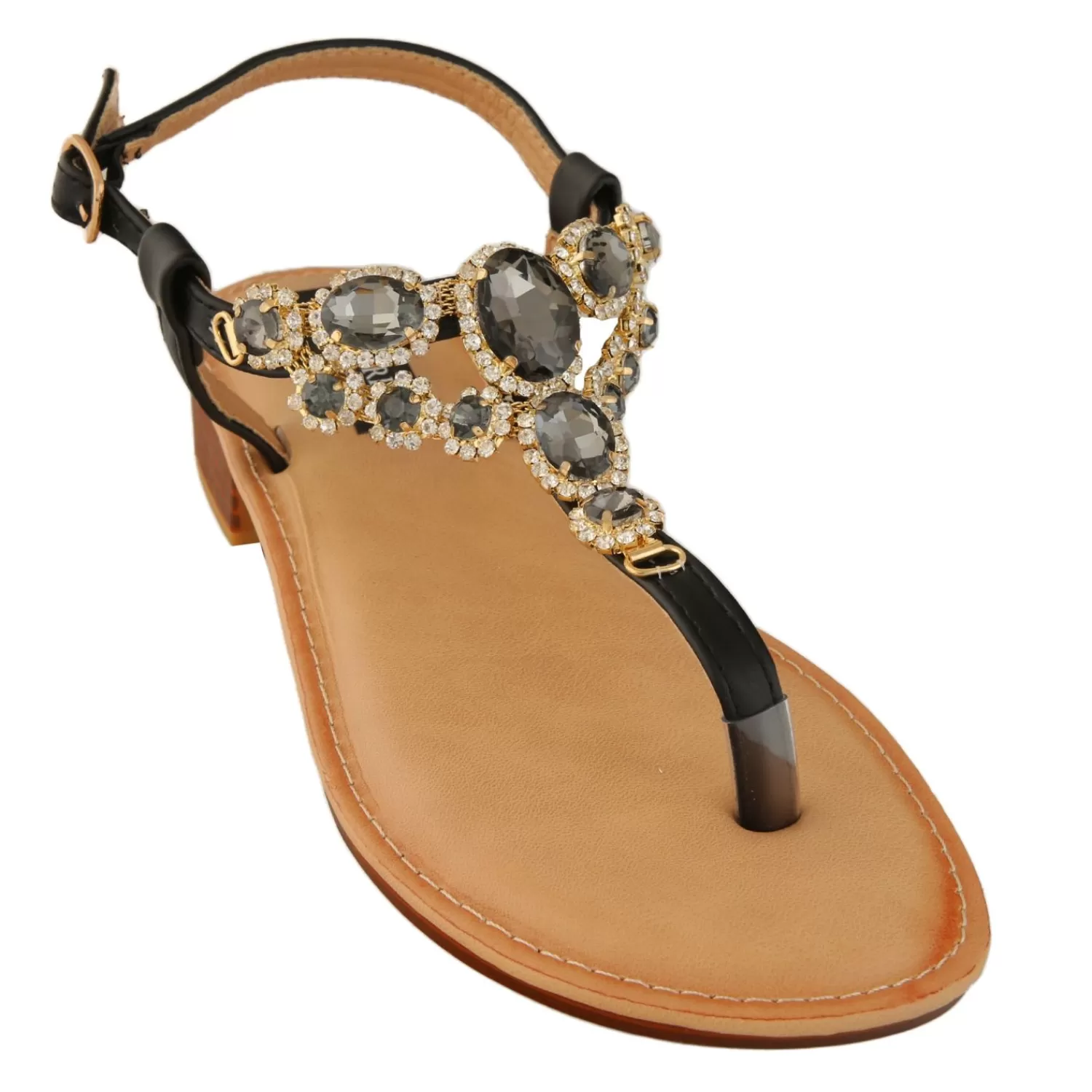 Imperatrice Calzature Sandali Bassi*Sandali Infradito Con Dettagli Gioiello
