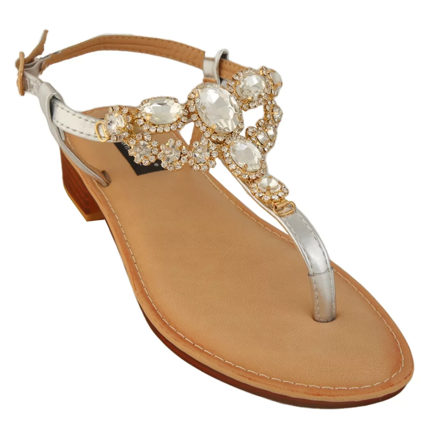 Imperatrice Calzature Sandali Bassi*Sandali Infradito Con Dettagli Gioiello