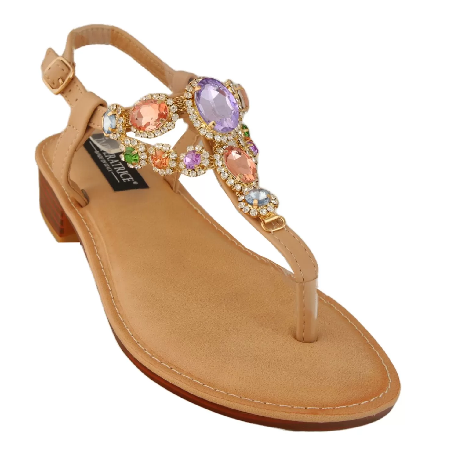 Imperatrice Calzature Sandali Bassi*Sandali Infradito Con Dettagli Gioiello