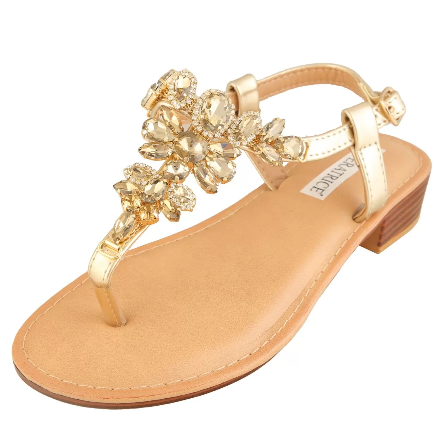 Imperatrice Calzature Sandali Bassi*Sandali Infradito Con Dettagli Gioiello