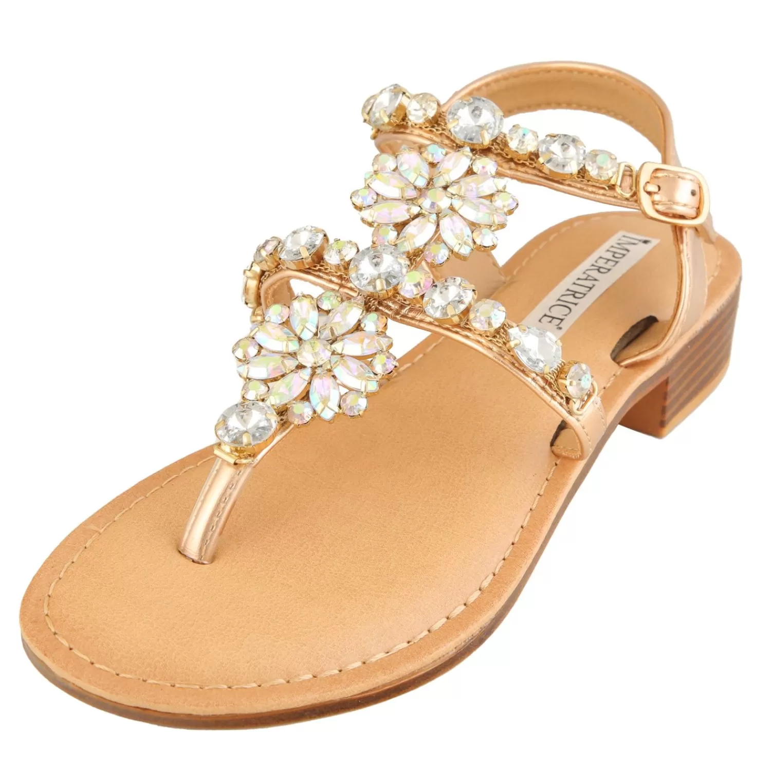 Imperatrice Calzature Sandali Bassi*Sandali Infradito Con Dettagli Gioiello
