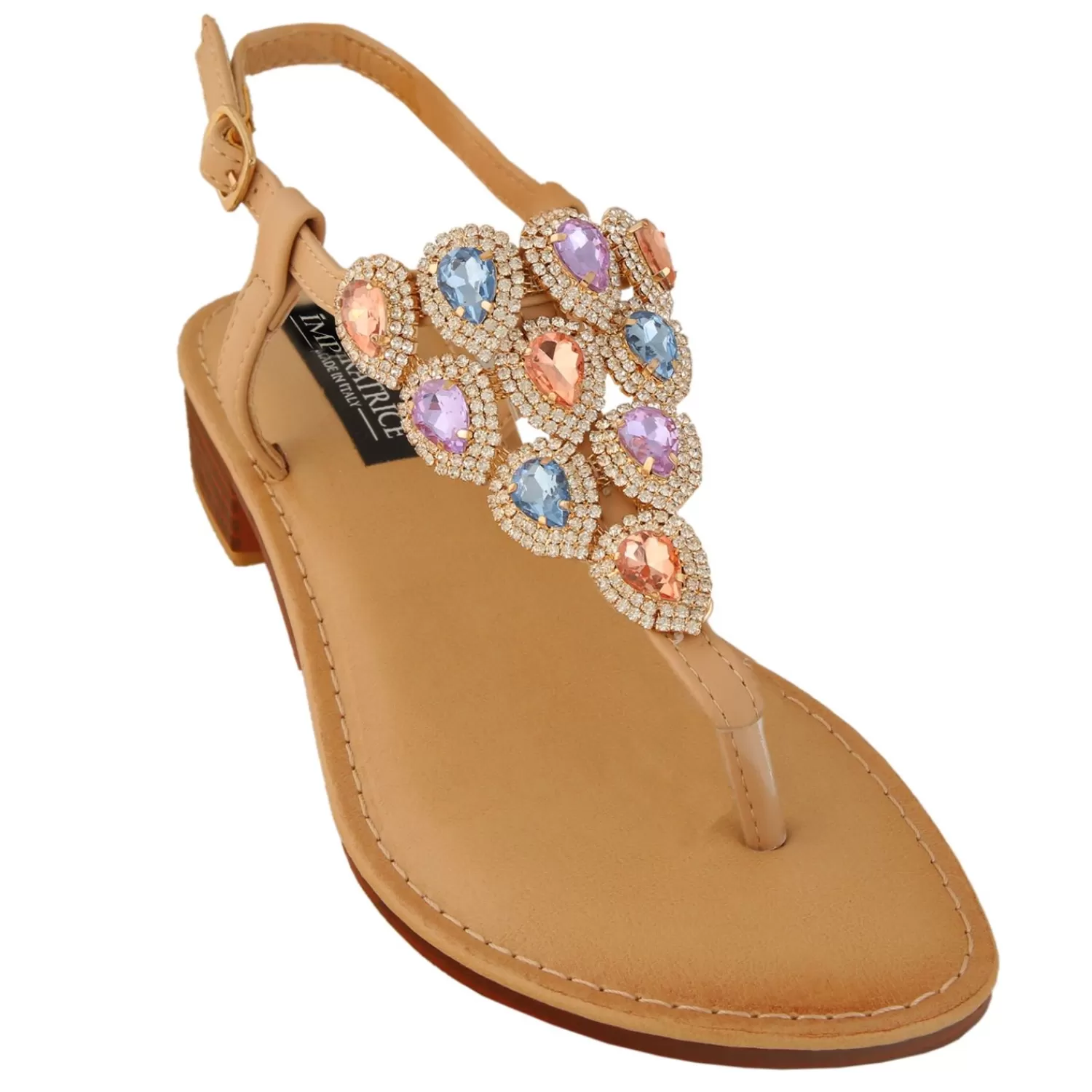 Imperatrice Calzature Sandali Bassi*Sandali Infradito Con Dettagli Gioiello