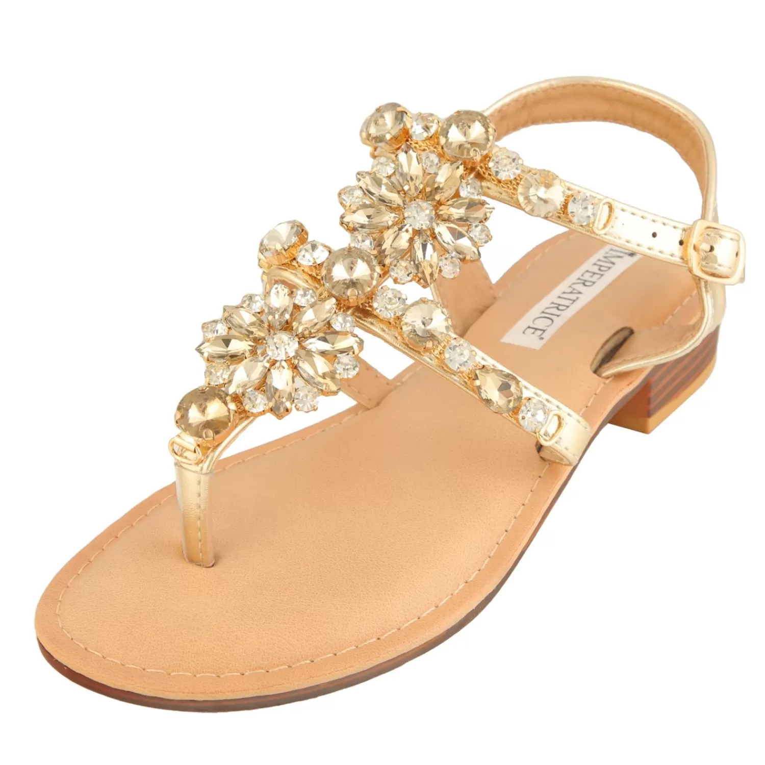 Imperatrice Calzature Sandali Bassi*Sandali Infradito Con Dettagli Gioiello