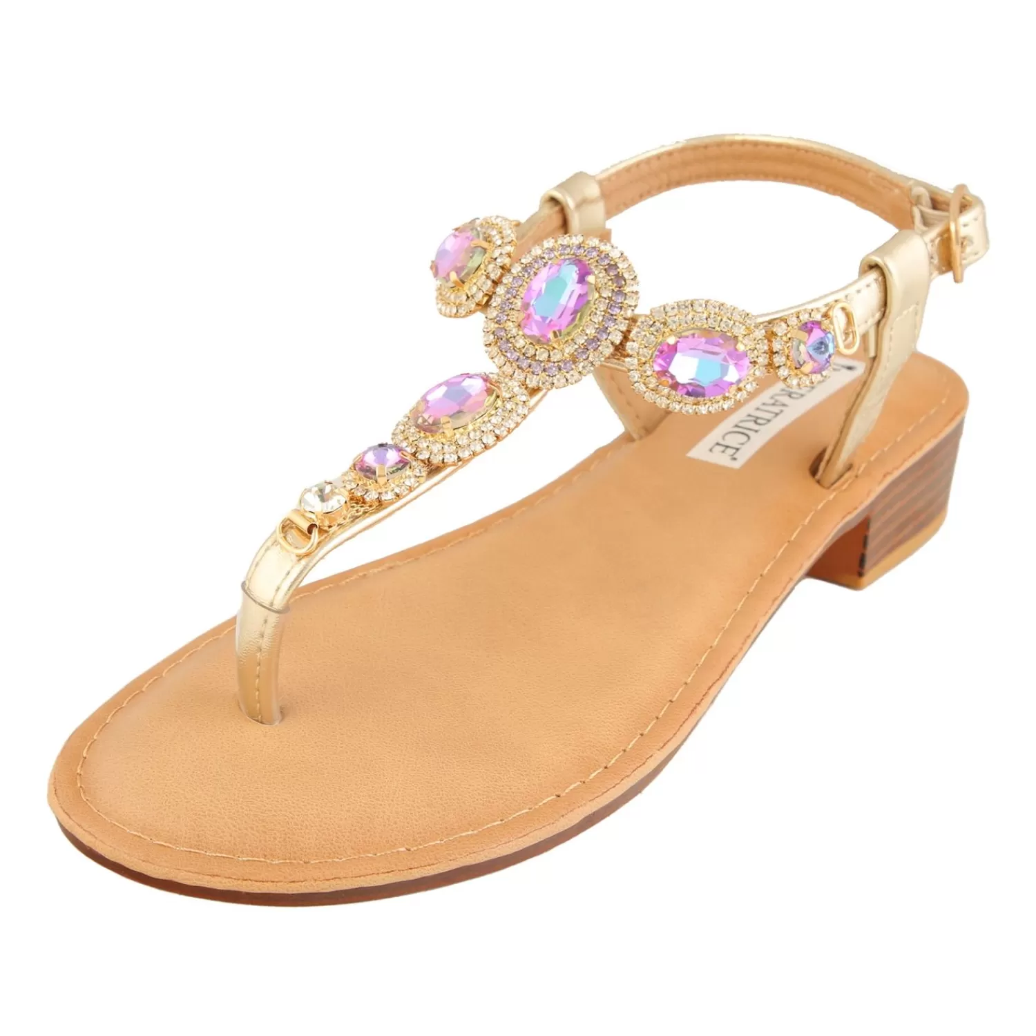 Imperatrice Calzature Sandali Bassi*Sandali Infradito Con Dettagli Gioiello