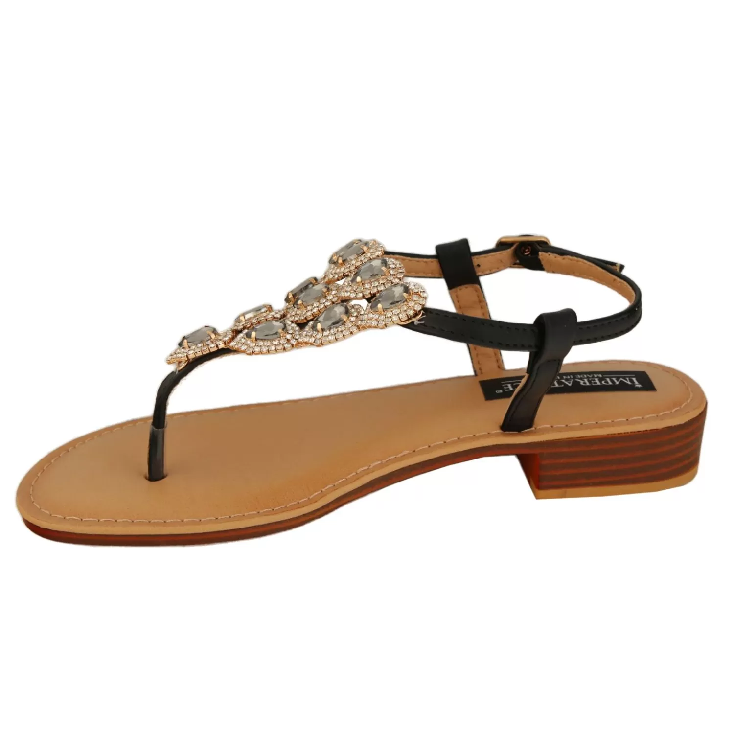 Imperatrice Calzature Sandali Bassi*Sandali Infradito Con Dettagli Gioiello