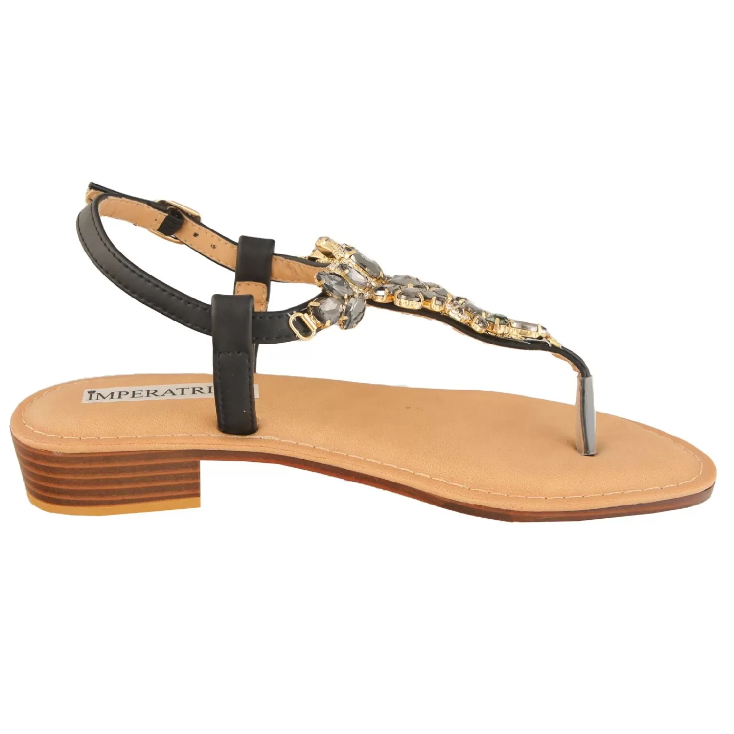 Imperatrice Calzature Sandali Bassi*Sandali Infradito Con Dettagli Gioiello