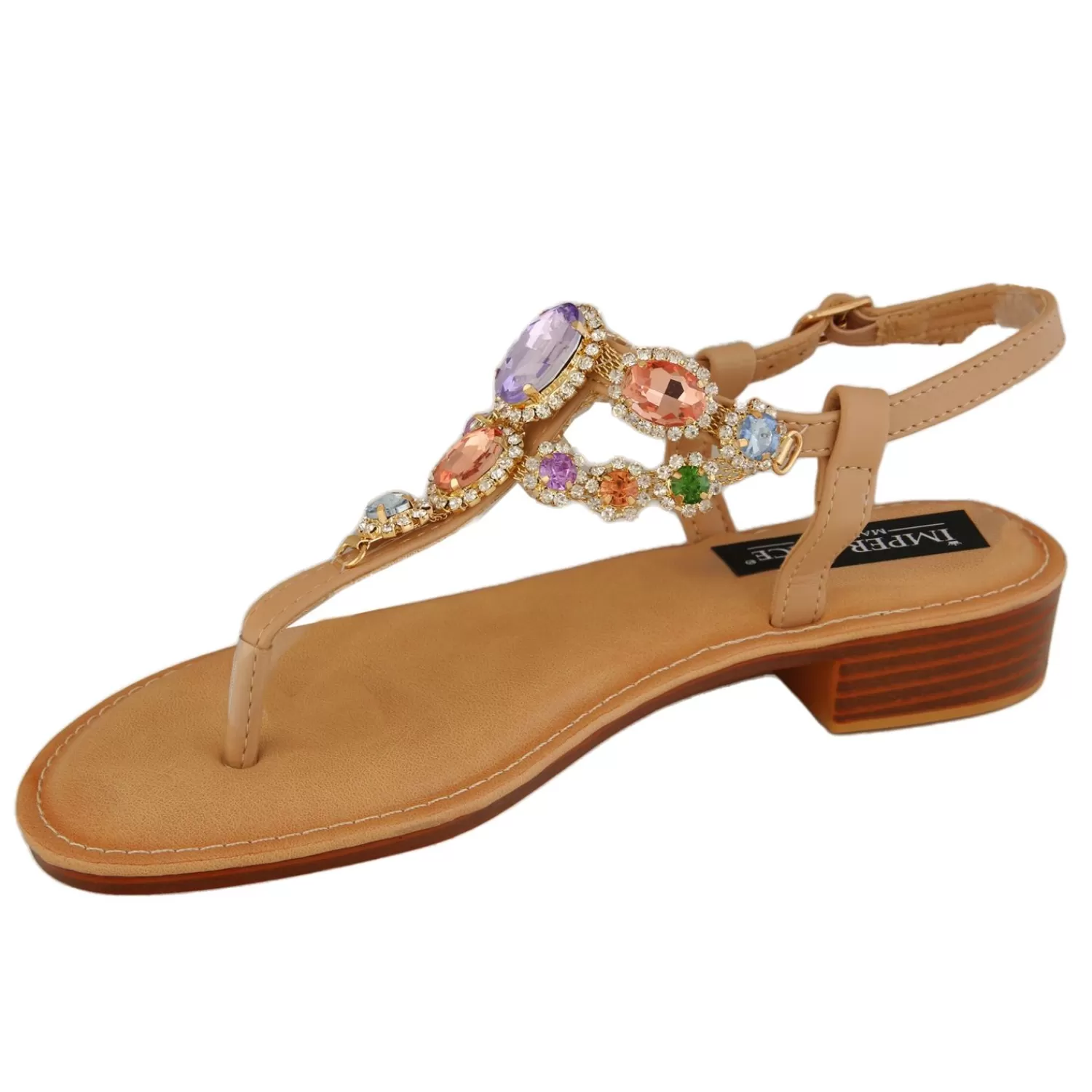 Imperatrice Calzature Sandali Bassi*Sandali Infradito Con Dettagli Gioiello