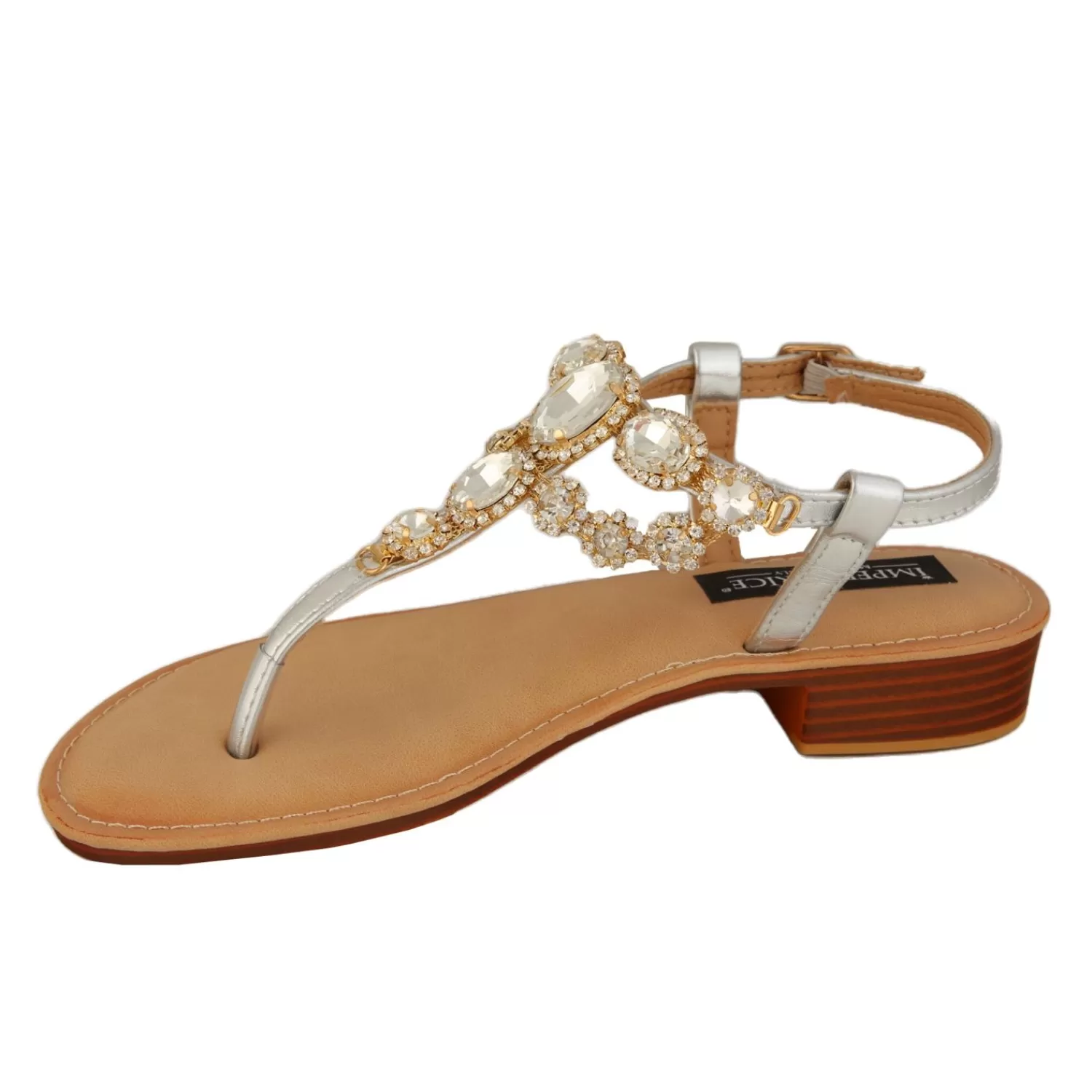 Imperatrice Calzature Sandali Bassi*Sandali Infradito Con Dettagli Gioiello