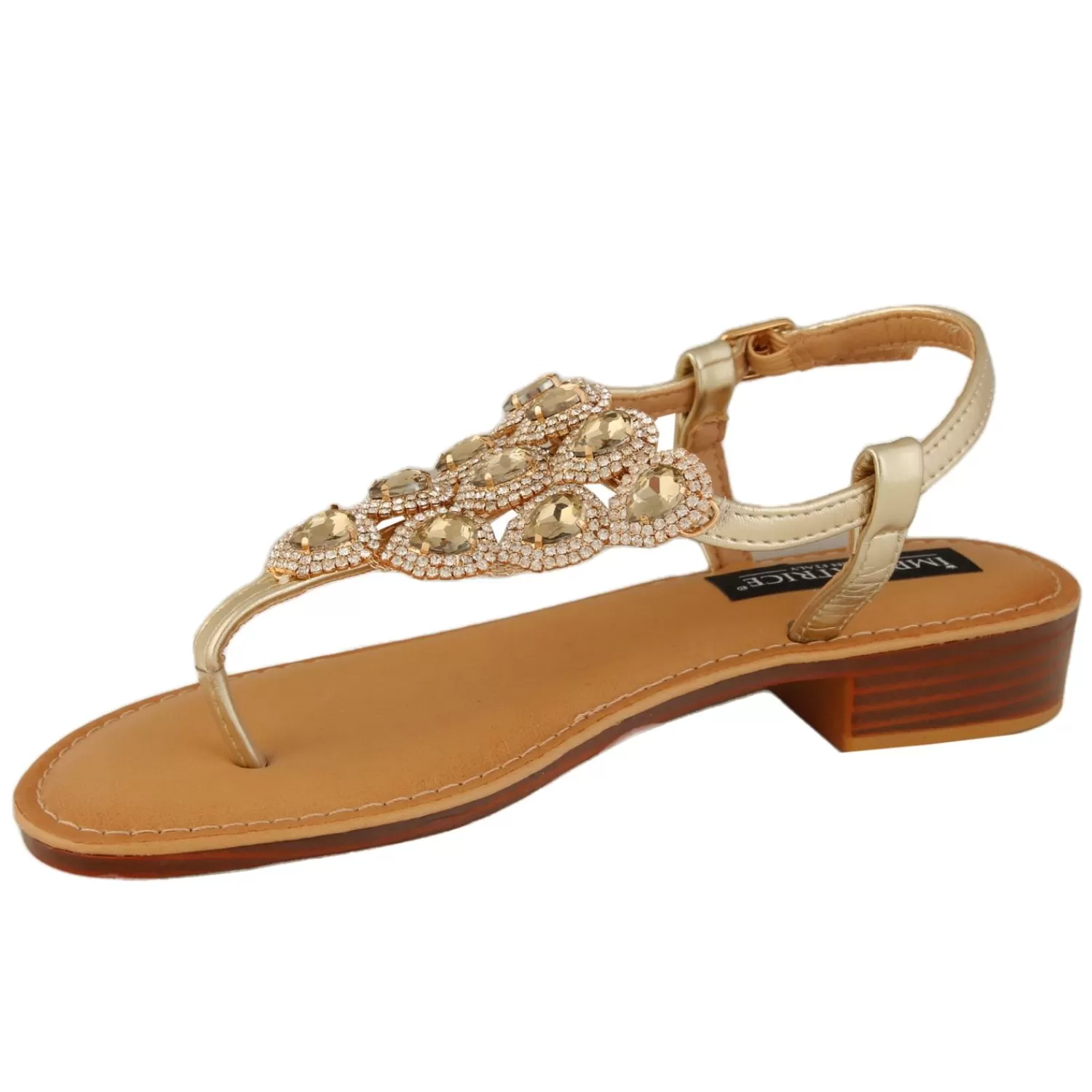 Imperatrice Calzature Sandali Bassi*Sandali Infradito Con Dettagli Gioiello