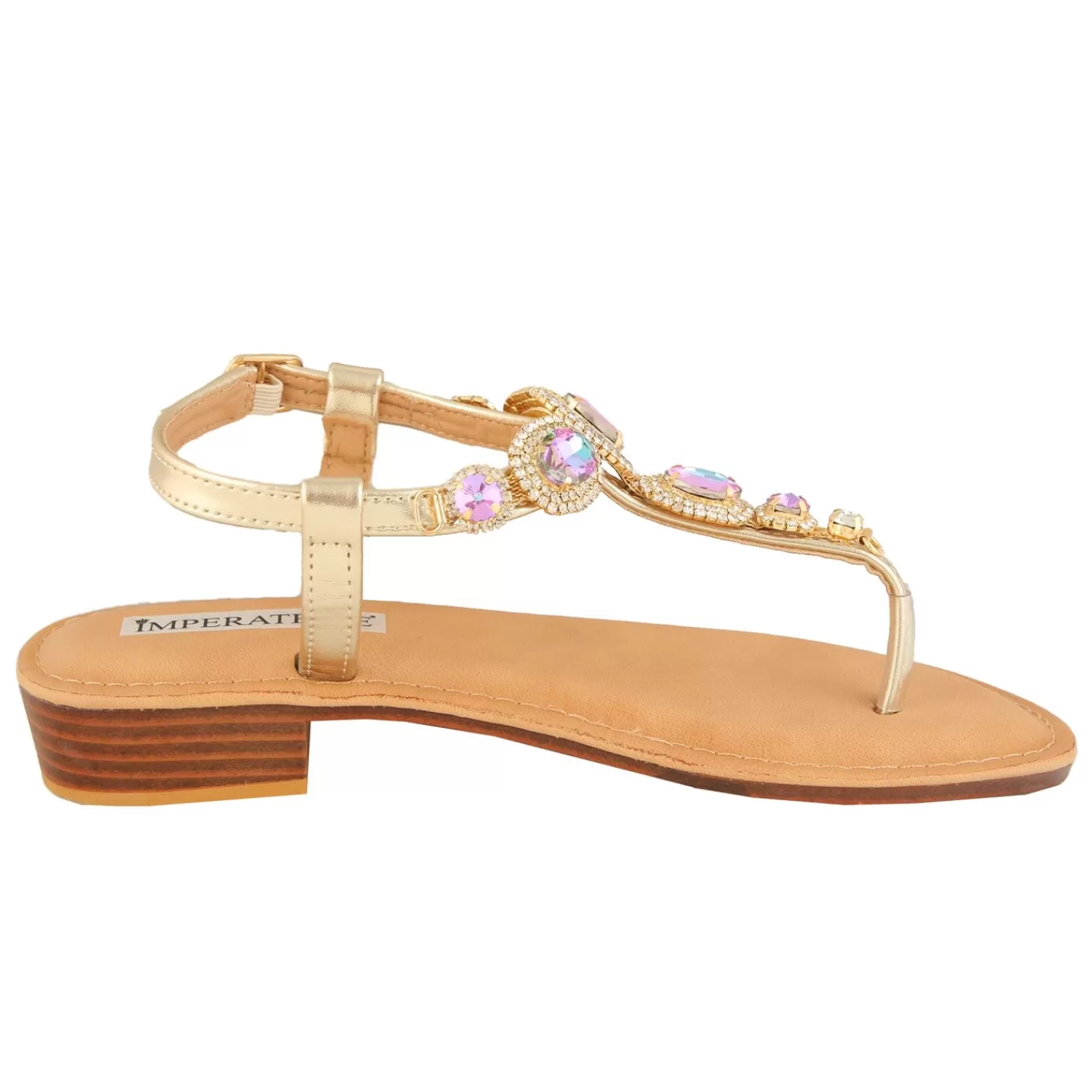 Imperatrice Calzature Sandali Bassi*Sandali Infradito Con Dettagli Gioiello