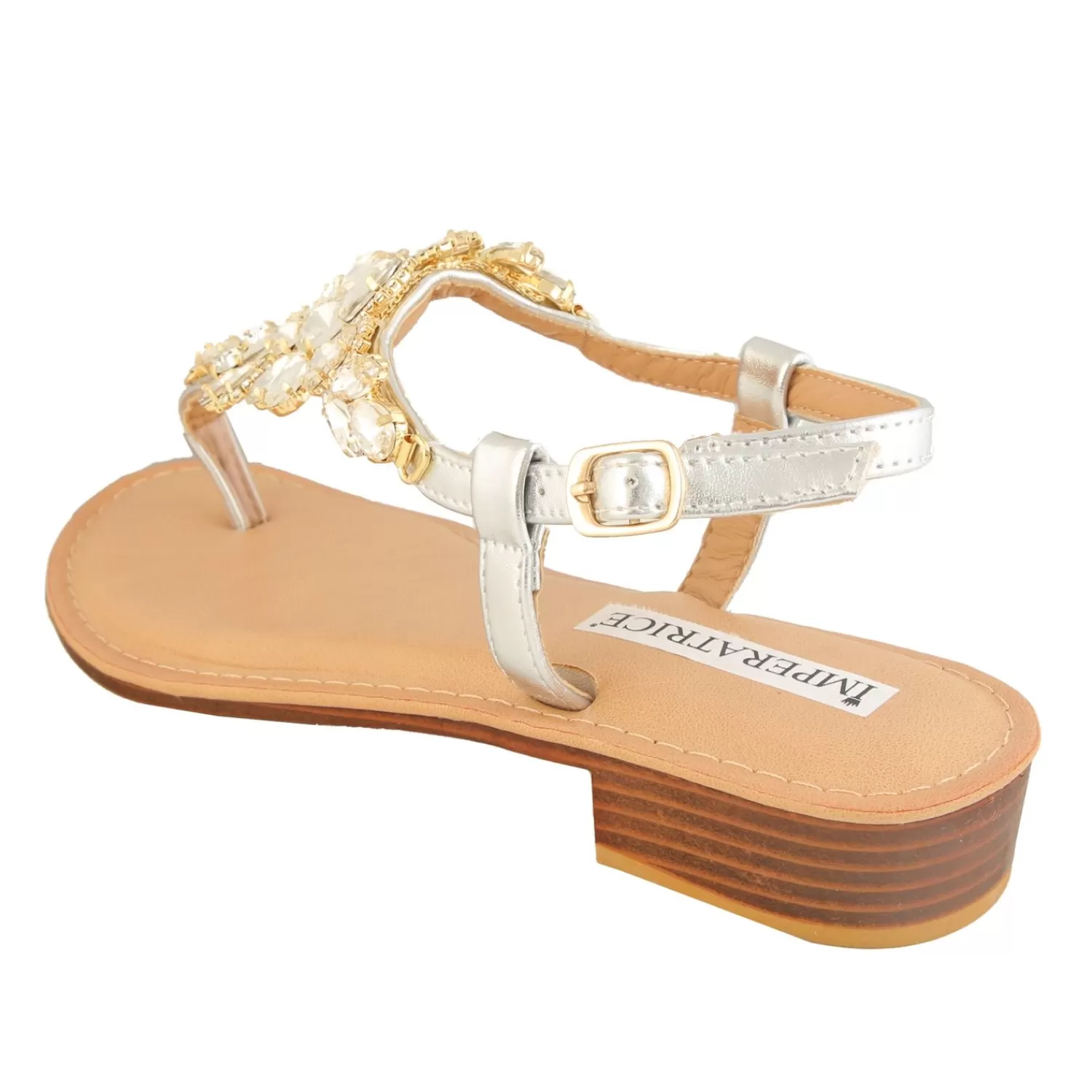Imperatrice Calzature Sandali Bassi*Sandali Infradito Con Dettagli Gioiello