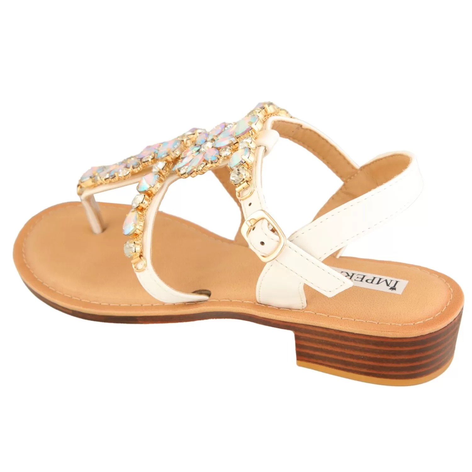 Imperatrice Calzature Sandali Bassi*Sandali Infradito Con Dettagli Gioiello