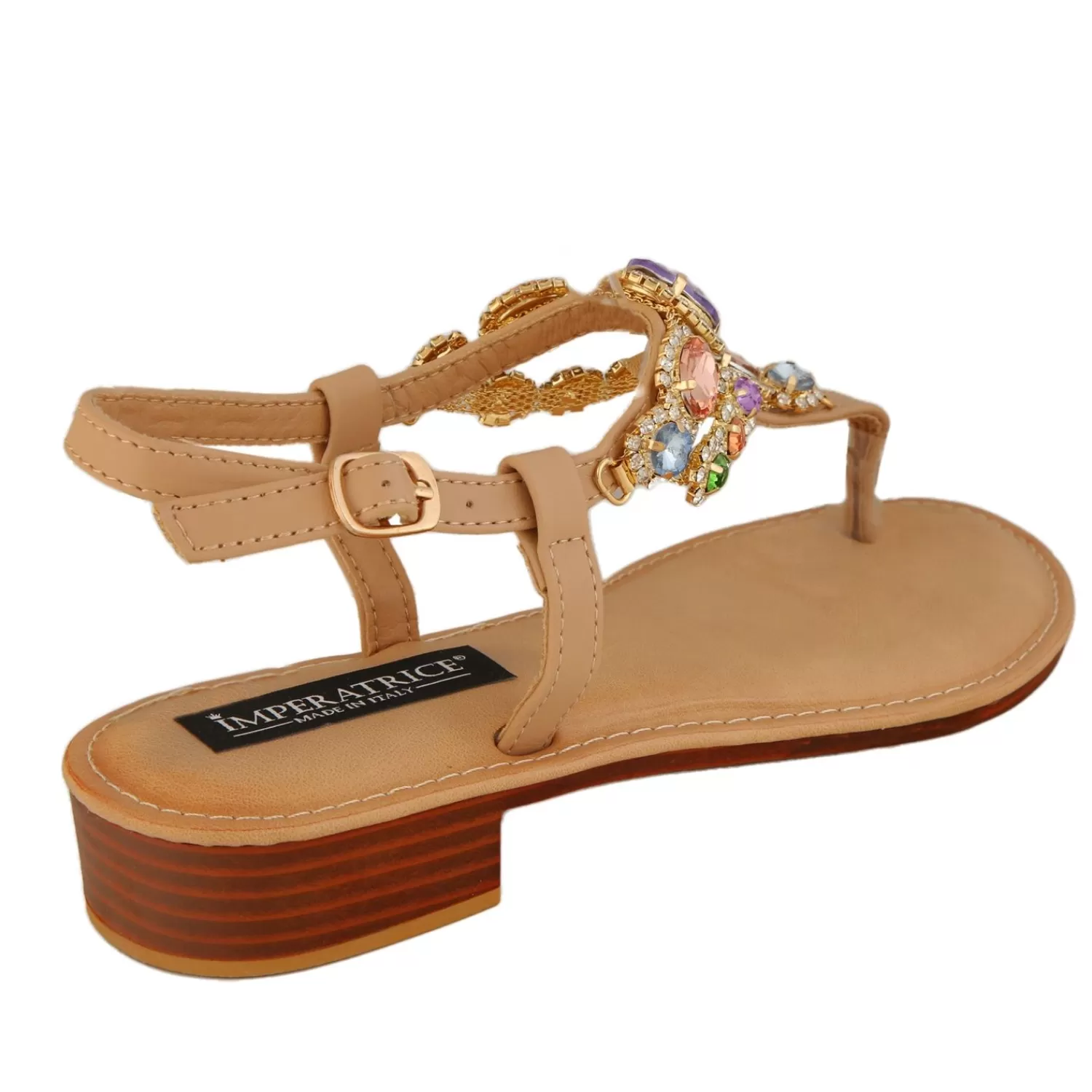 Imperatrice Calzature Sandali Bassi*Sandali Infradito Con Dettagli Gioiello