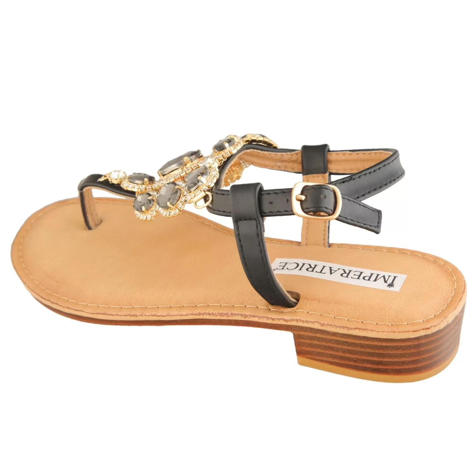 Imperatrice Calzature Sandali Bassi*Sandali Infradito Con Dettagli Gioiello