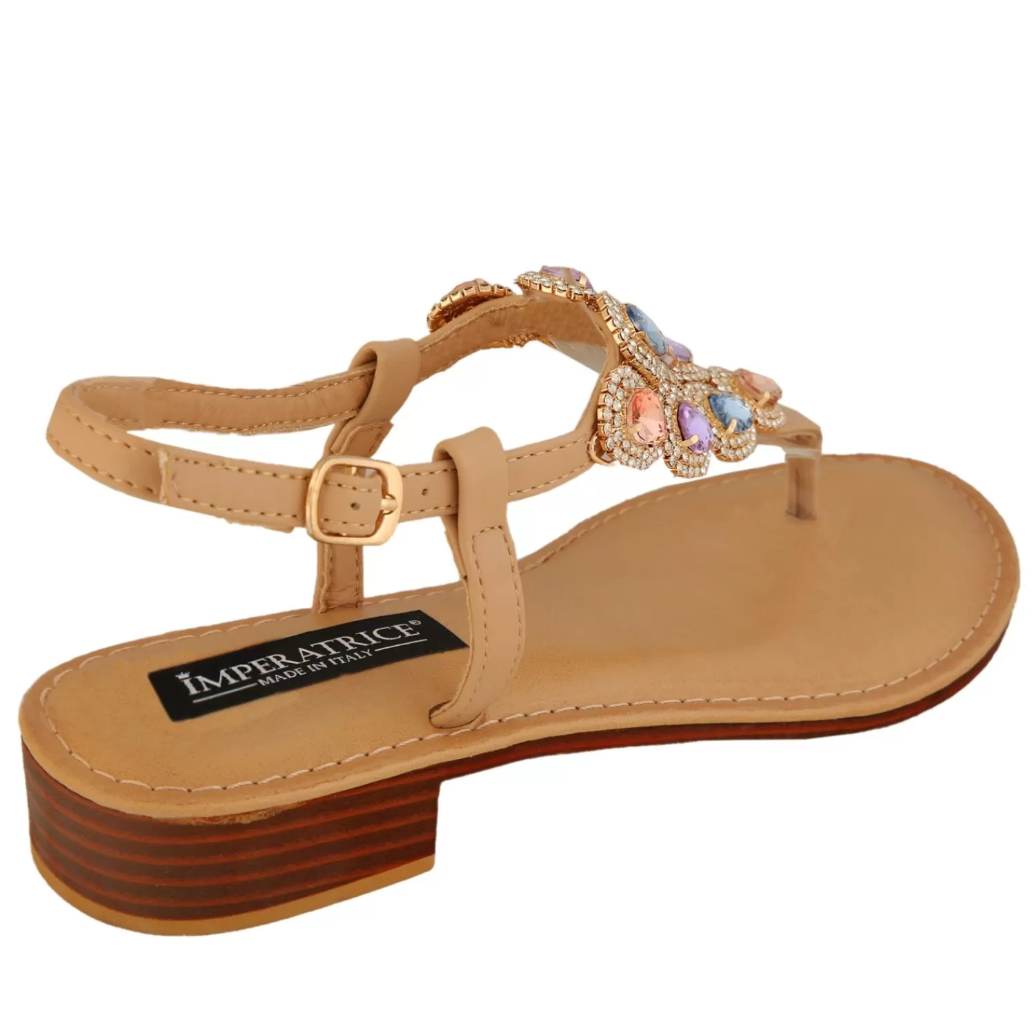 Imperatrice Calzature Sandali Bassi*Sandali Infradito Con Dettagli Gioiello