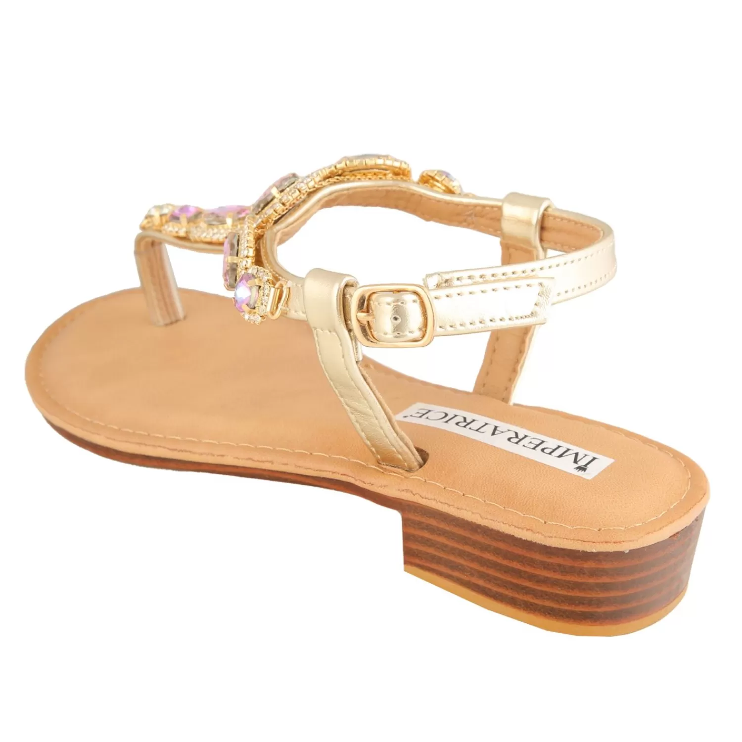 Imperatrice Calzature Sandali Bassi*Sandali Infradito Con Dettagli Gioiello