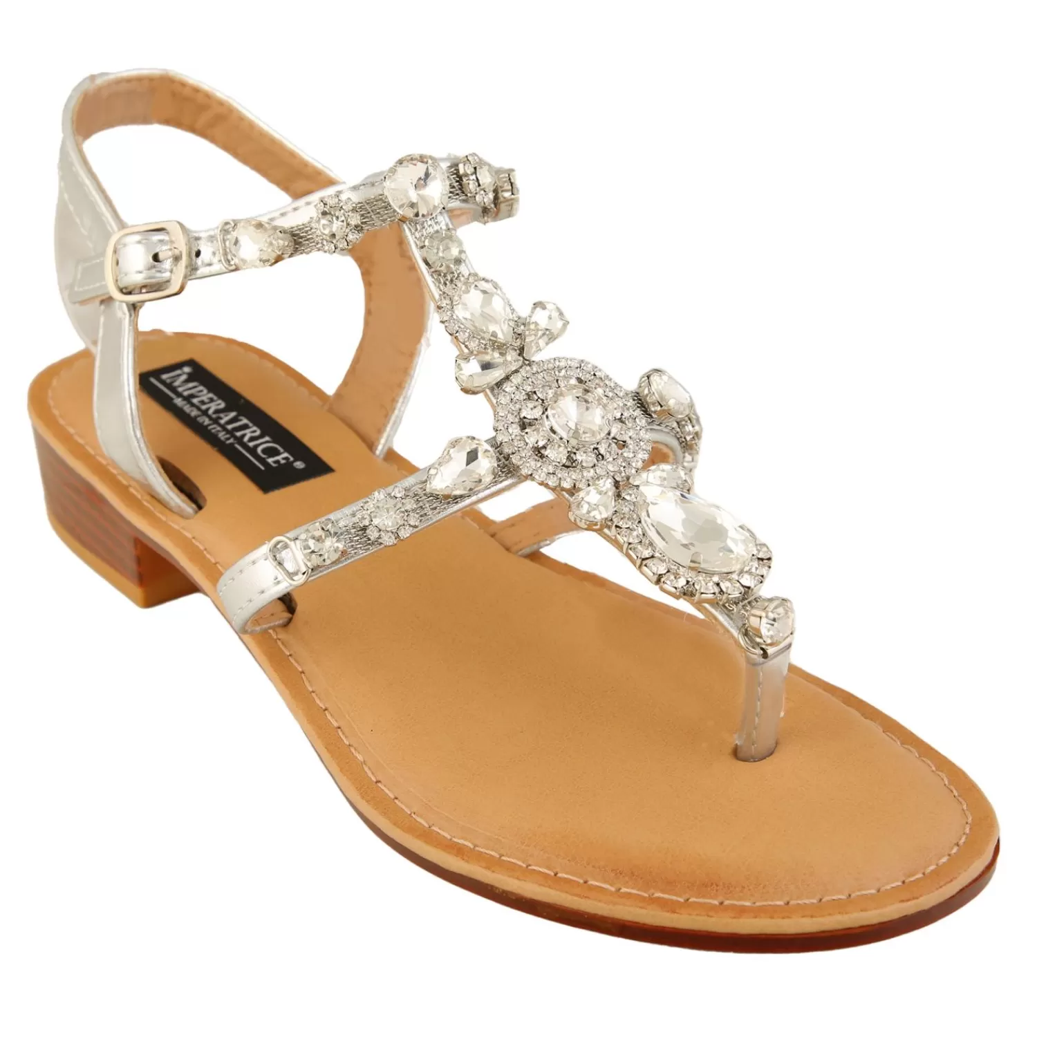 Imperatrice Calzature Sandali Bassi*Sandali Infradito Con Dettaglio Gioiello